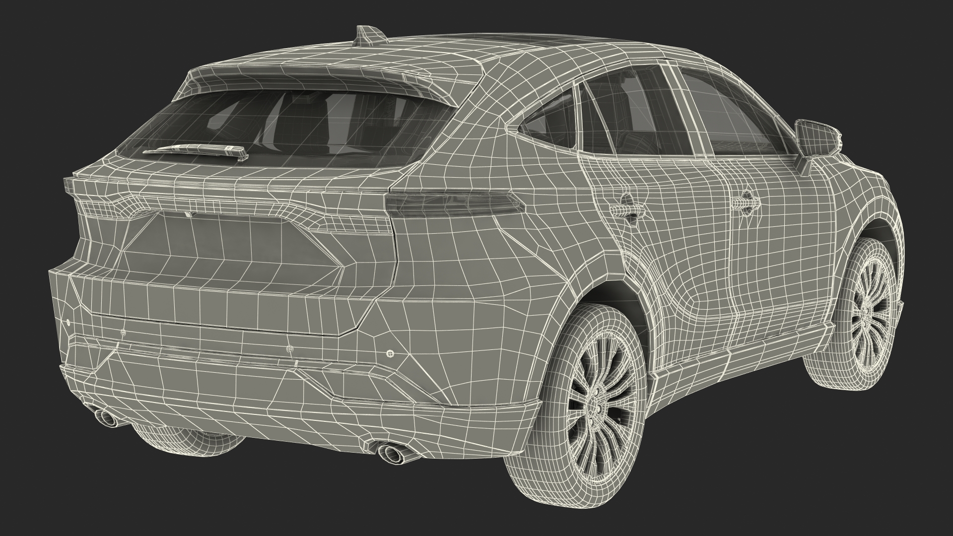 3D model Hybrid SUV