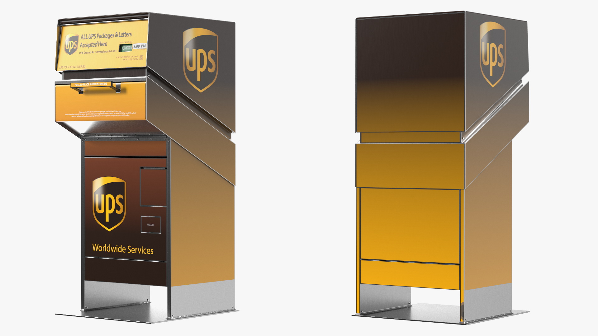 3D model UPS Package Drop Box