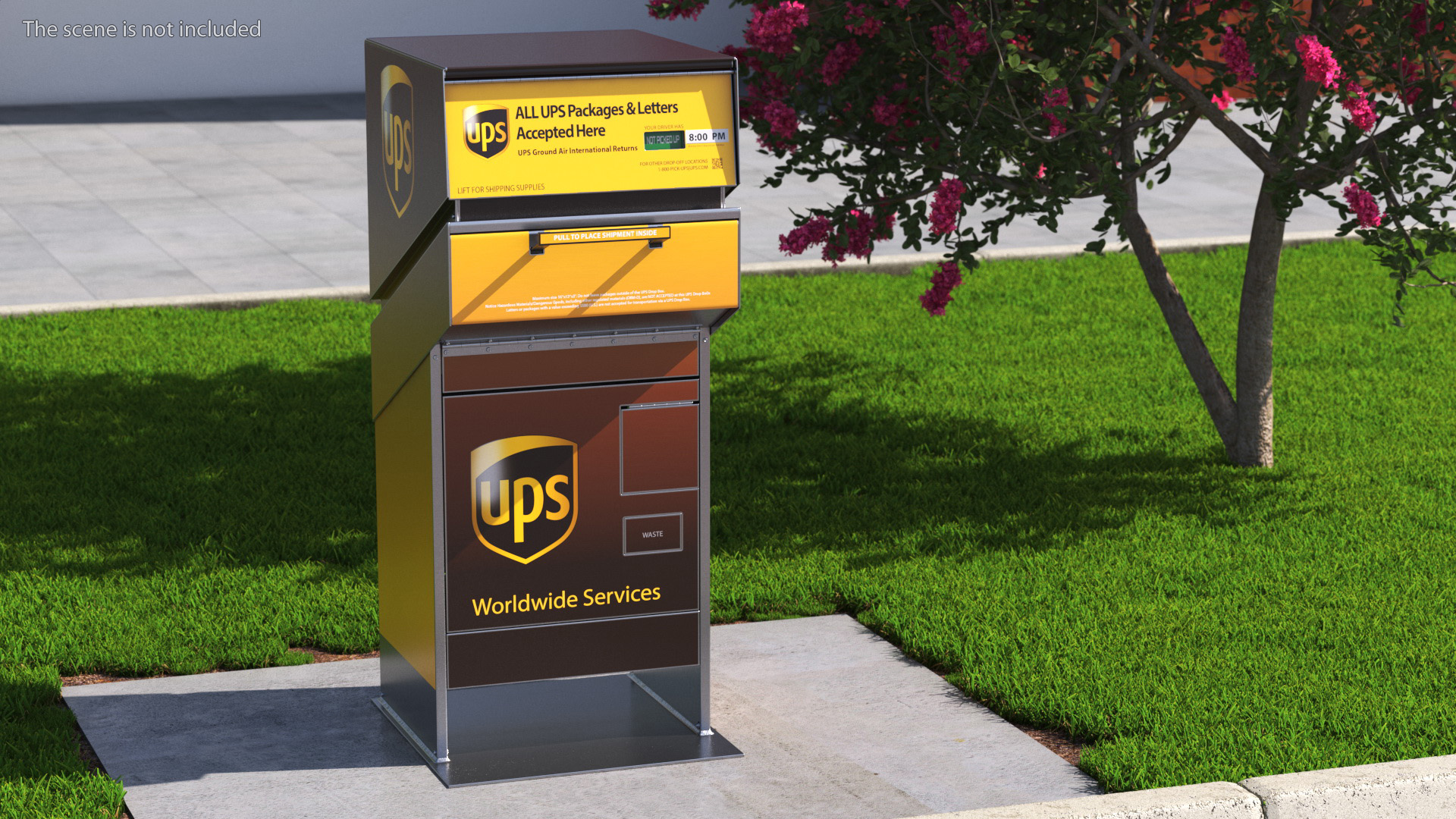 3D model UPS Package Drop Box