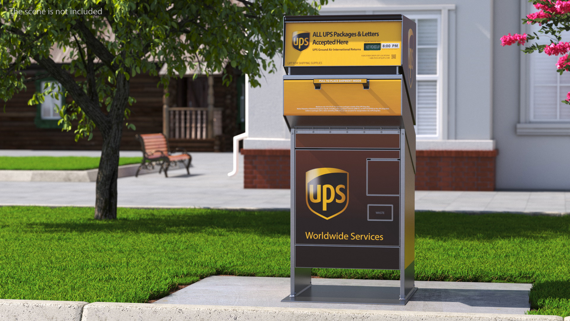 3D model UPS Package Drop Box