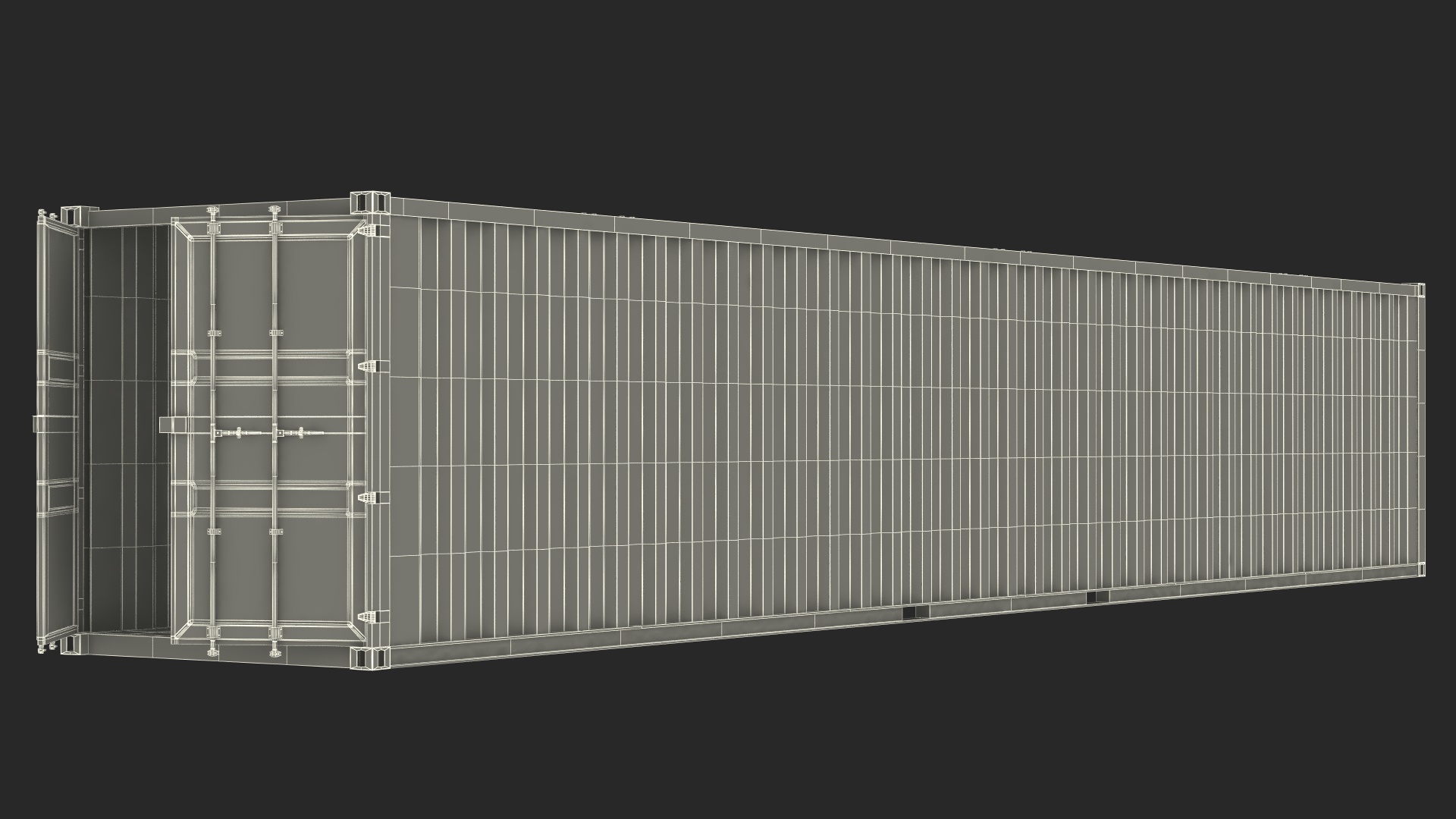 3D model Shipping Cargo Container 48 Ft