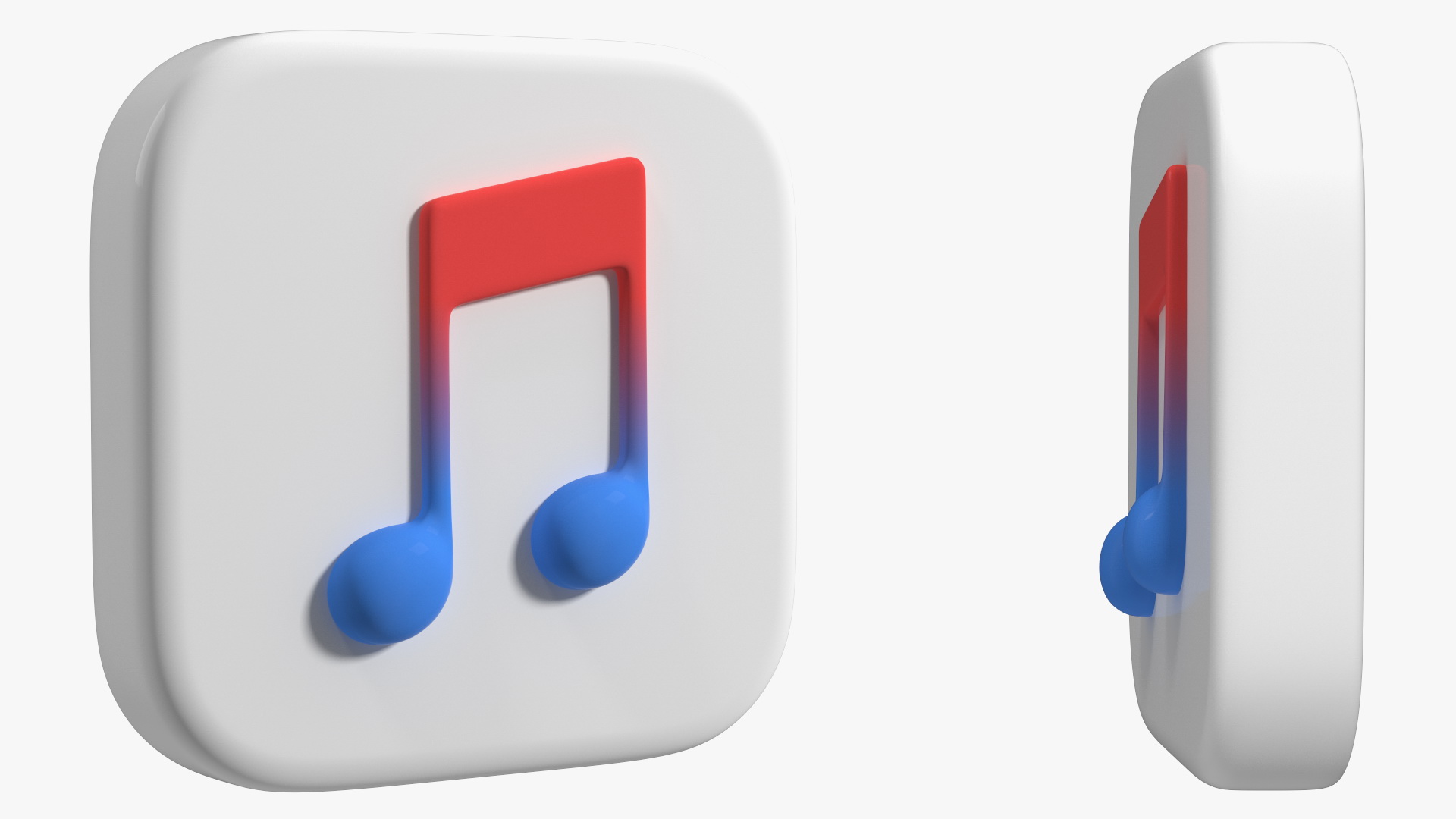 iPhone iOS Apple Music Icon 3D