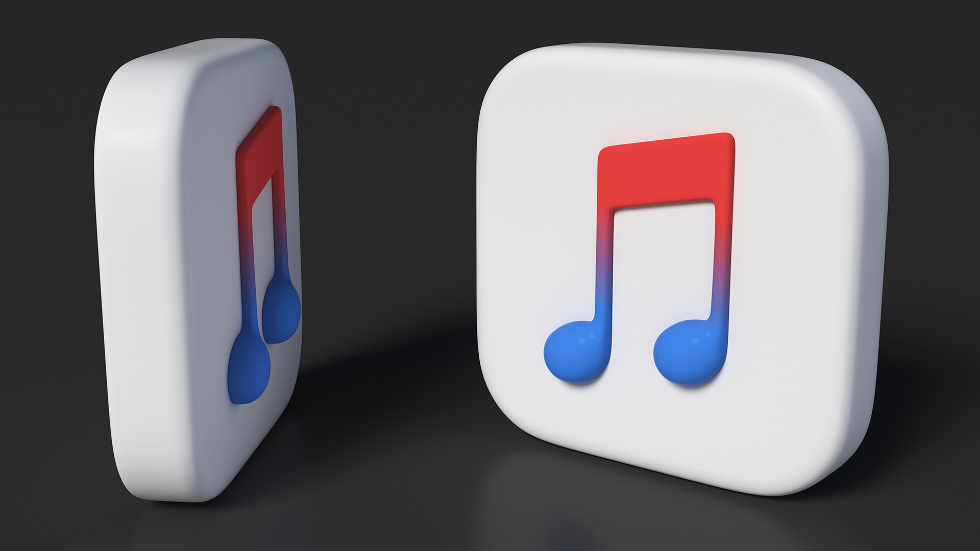 iPhone iOS Apple Music Icon 3D