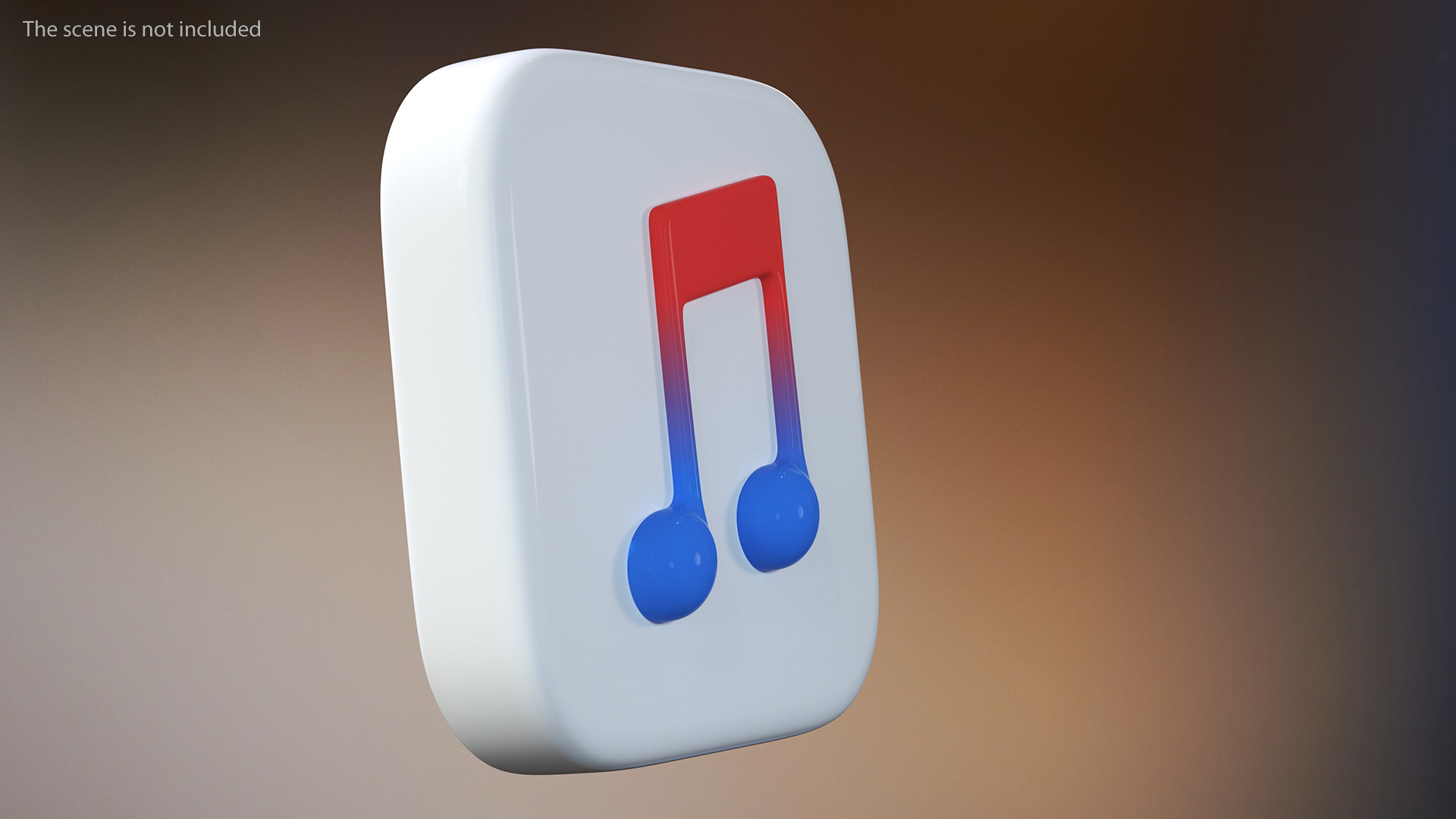 iPhone iOS Apple Music Icon 3D