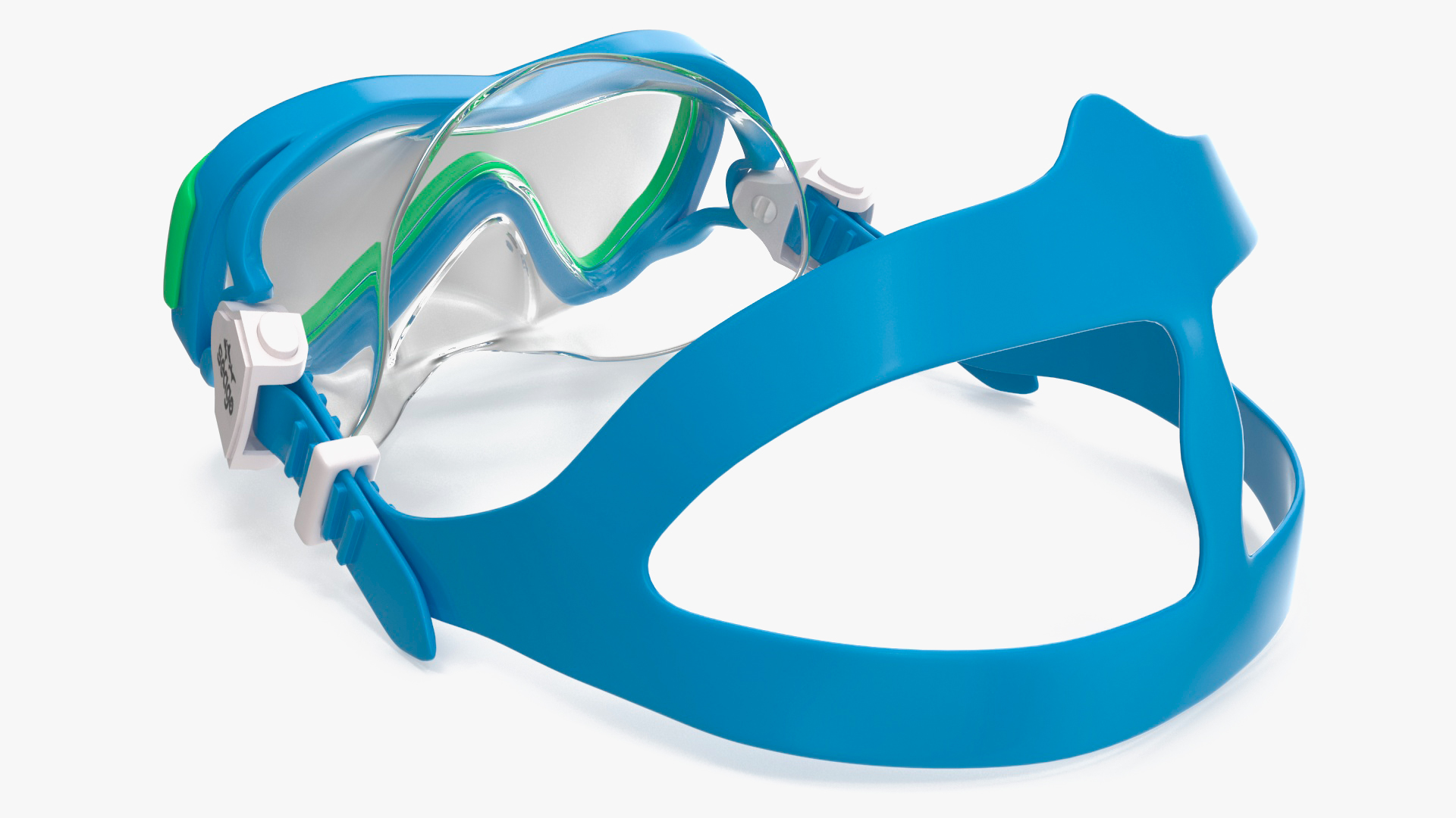 Kids Swimming Mask Seage Blue 3D model