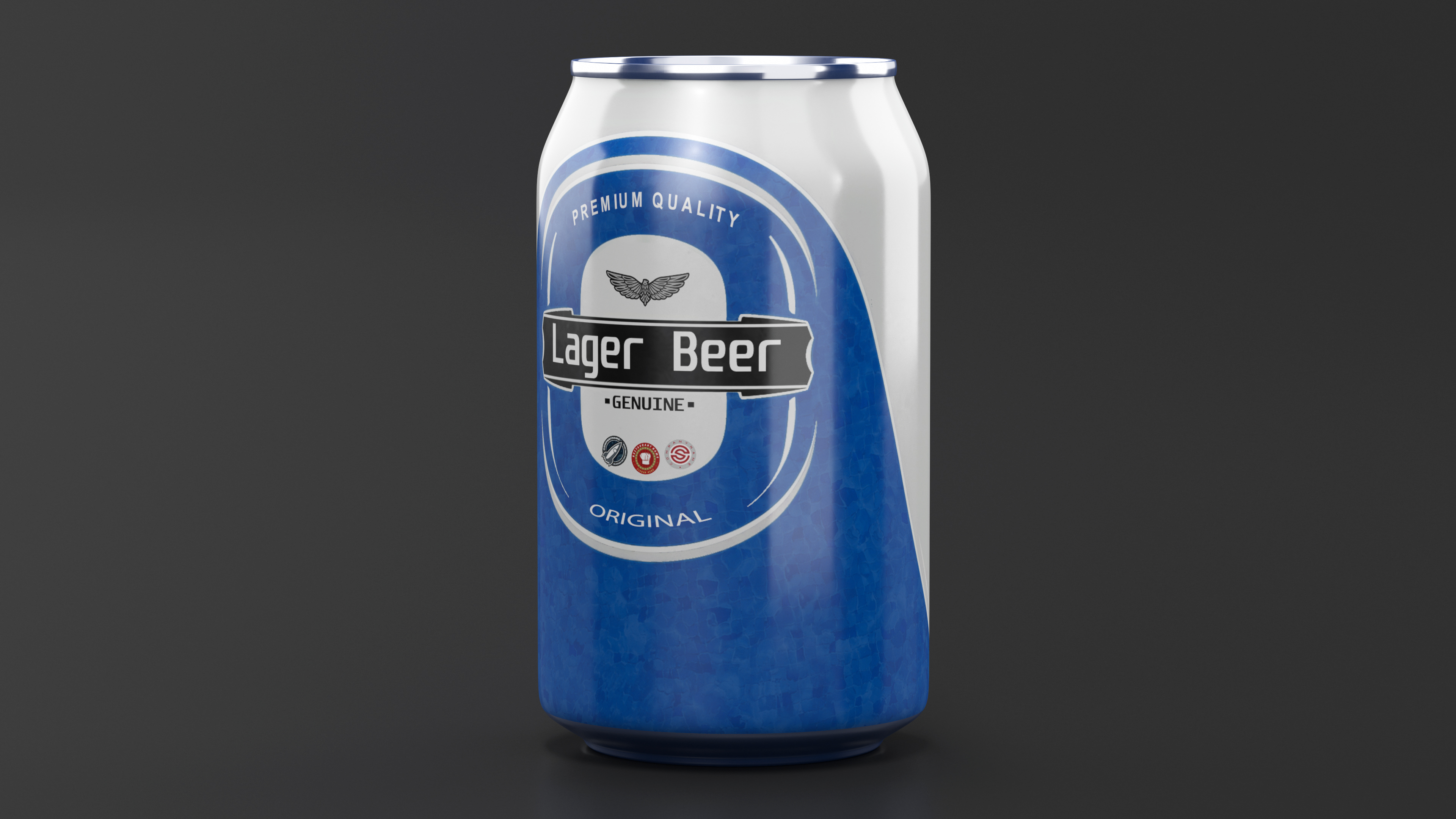 Lager Beer Can 3D model