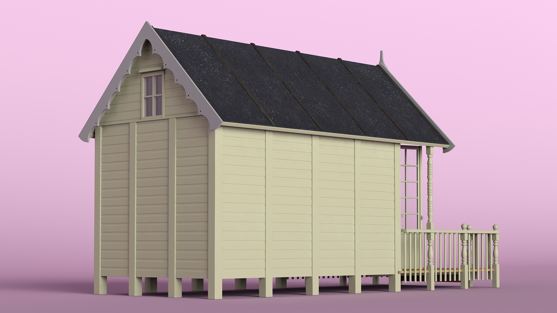 3D model Small Beach Hut