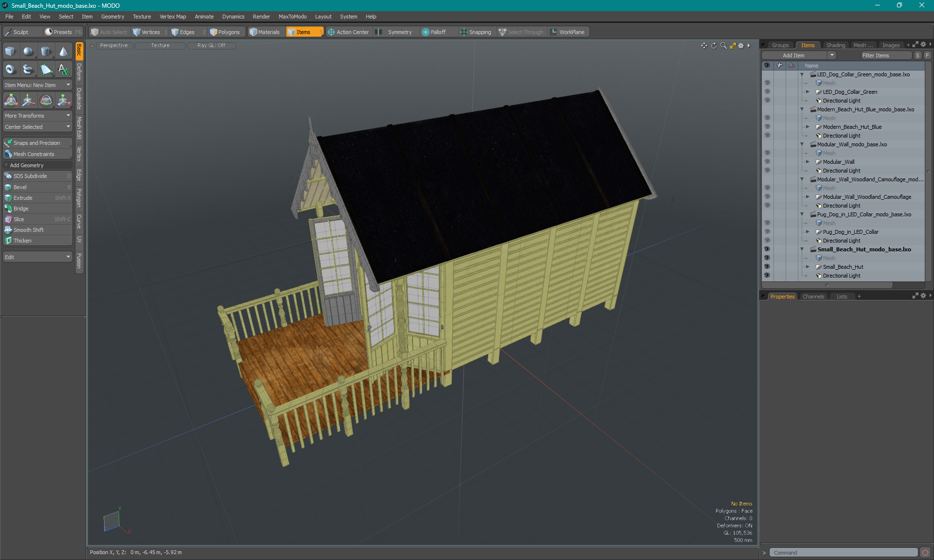 3D model Small Beach Hut