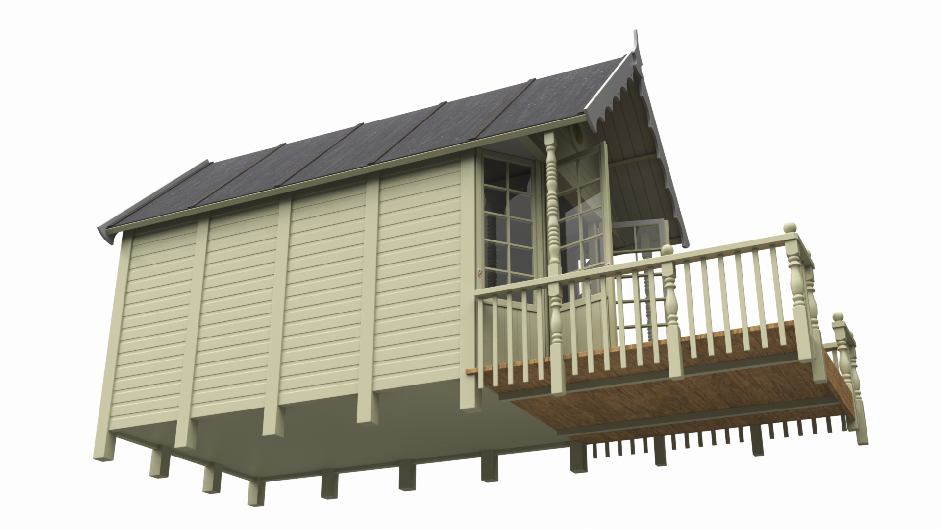 3D model Small Beach Hut