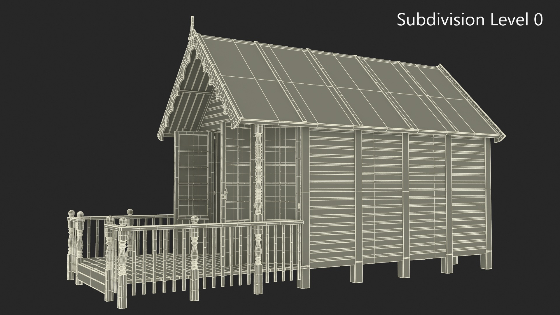 3D model Small Beach Hut