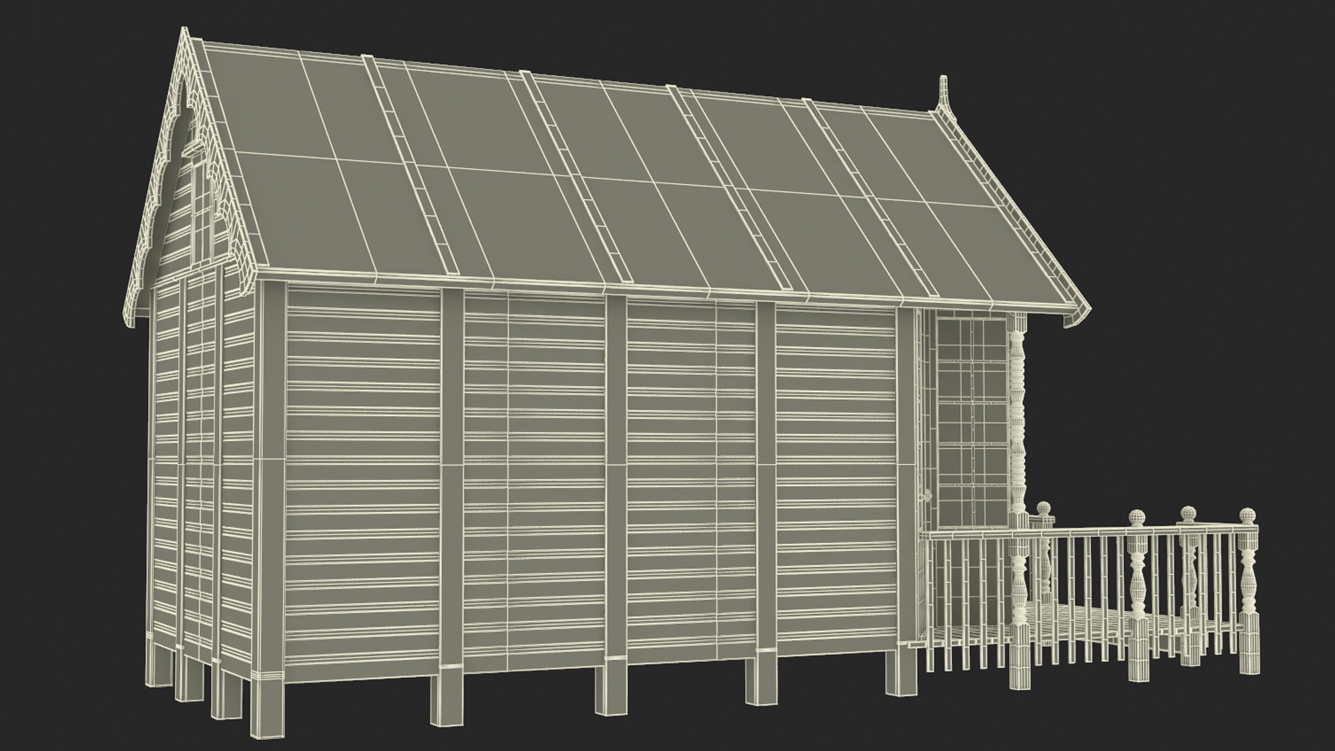 3D model Small Beach Hut