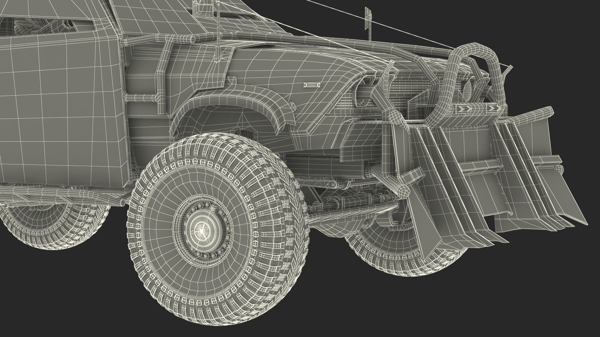 Post Apocalyptic Car Rigged 3D