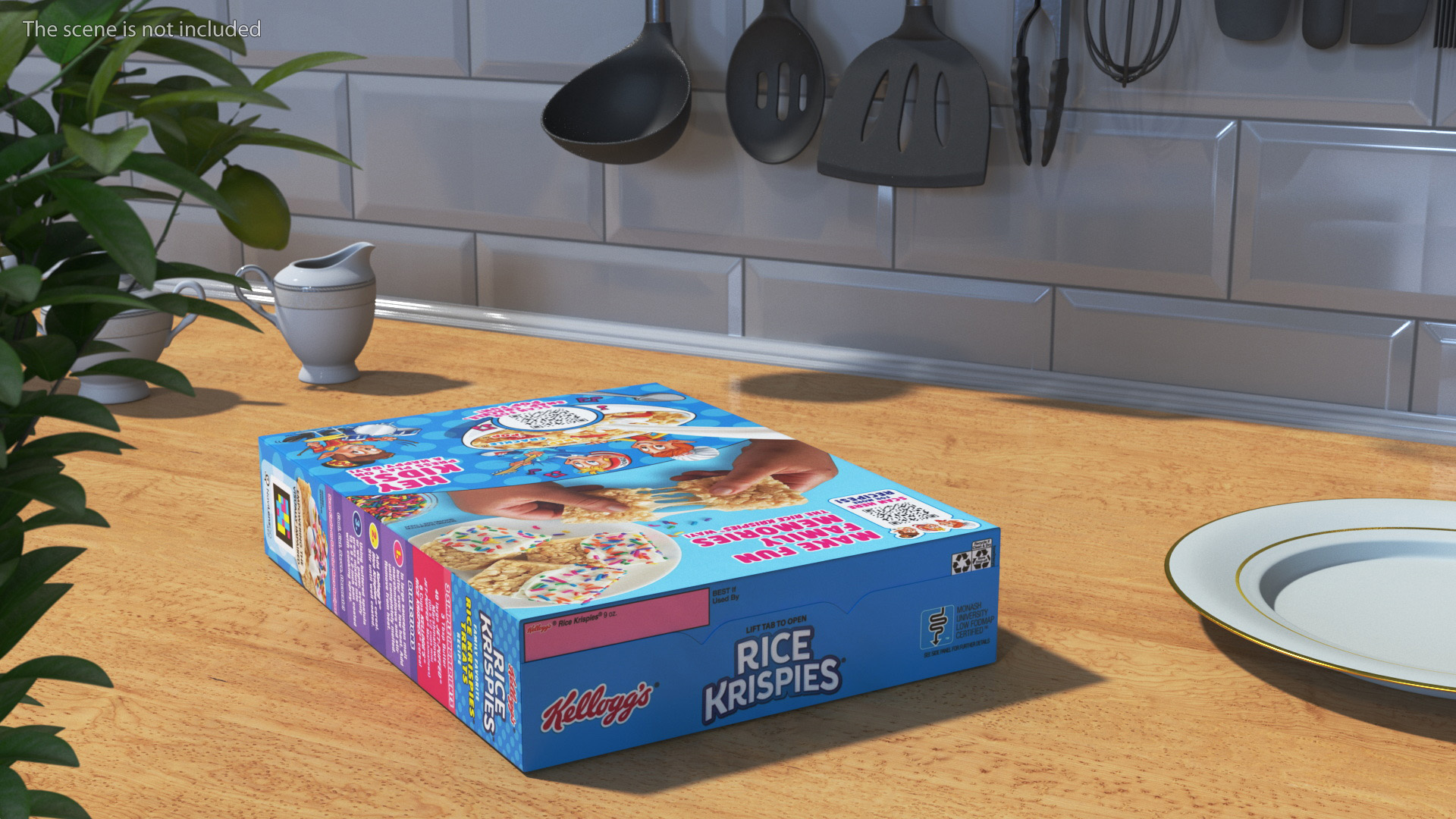 3D Rice Krispies Cereal Box Kelloggs model