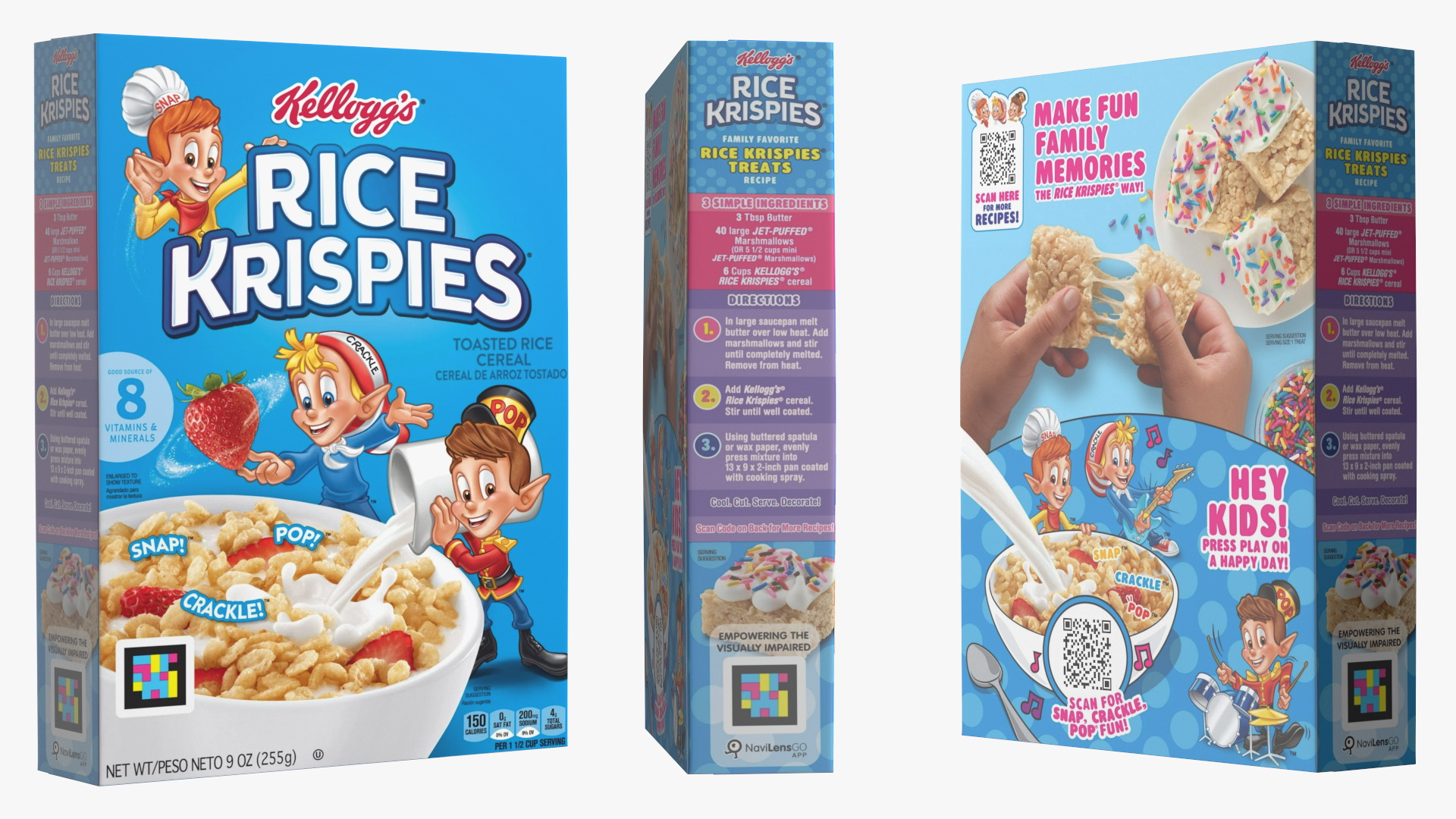 3D Rice Krispies Cereal Box Kelloggs model