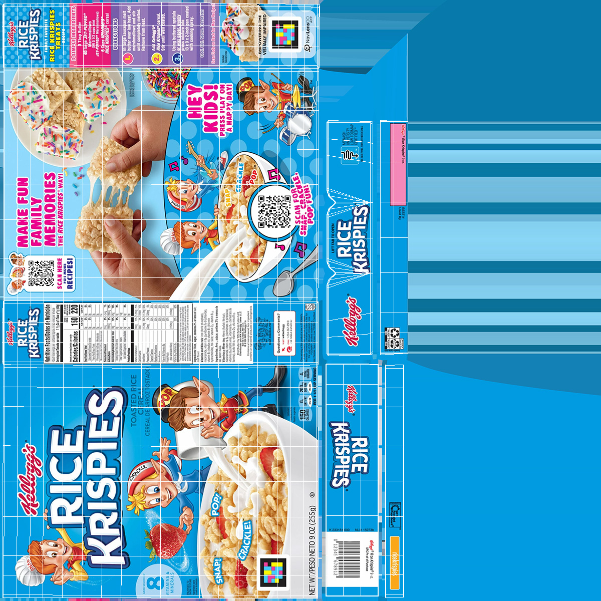 3D Rice Krispies Cereal Box Kelloggs model