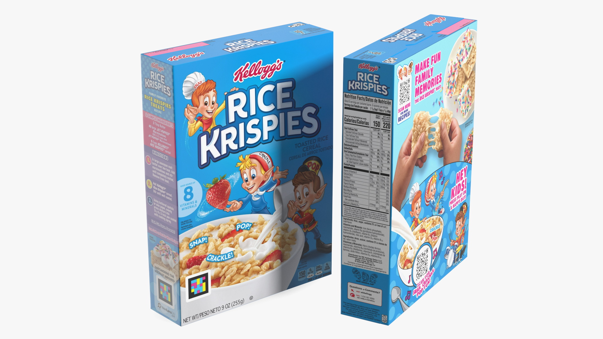 3D Rice Krispies Cereal Box Kelloggs model