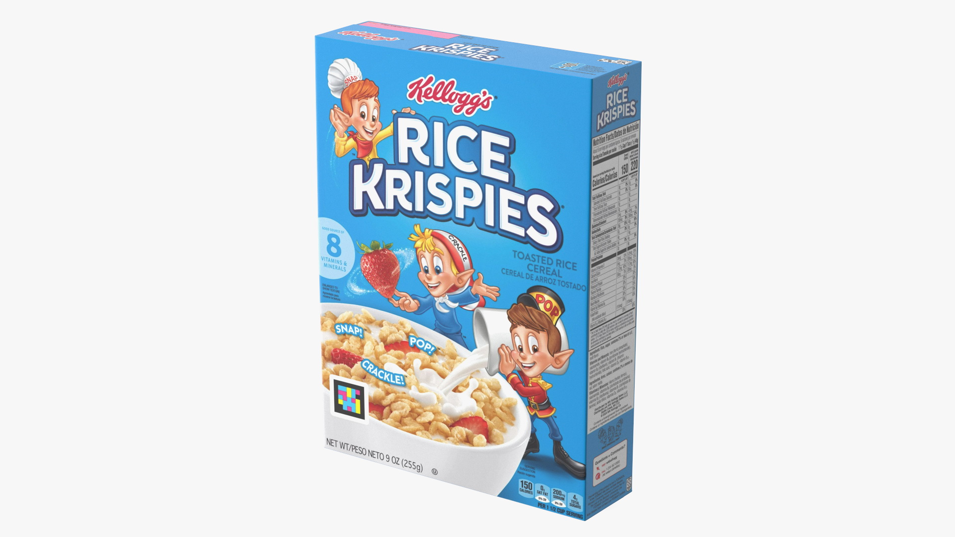 3D Rice Krispies Cereal Box Kelloggs model