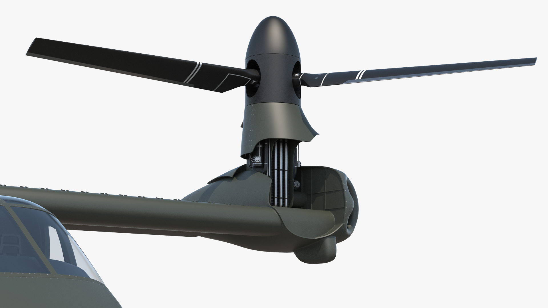 Bell V-280 Valor Tiltrotor Aircraft Rigged 3D