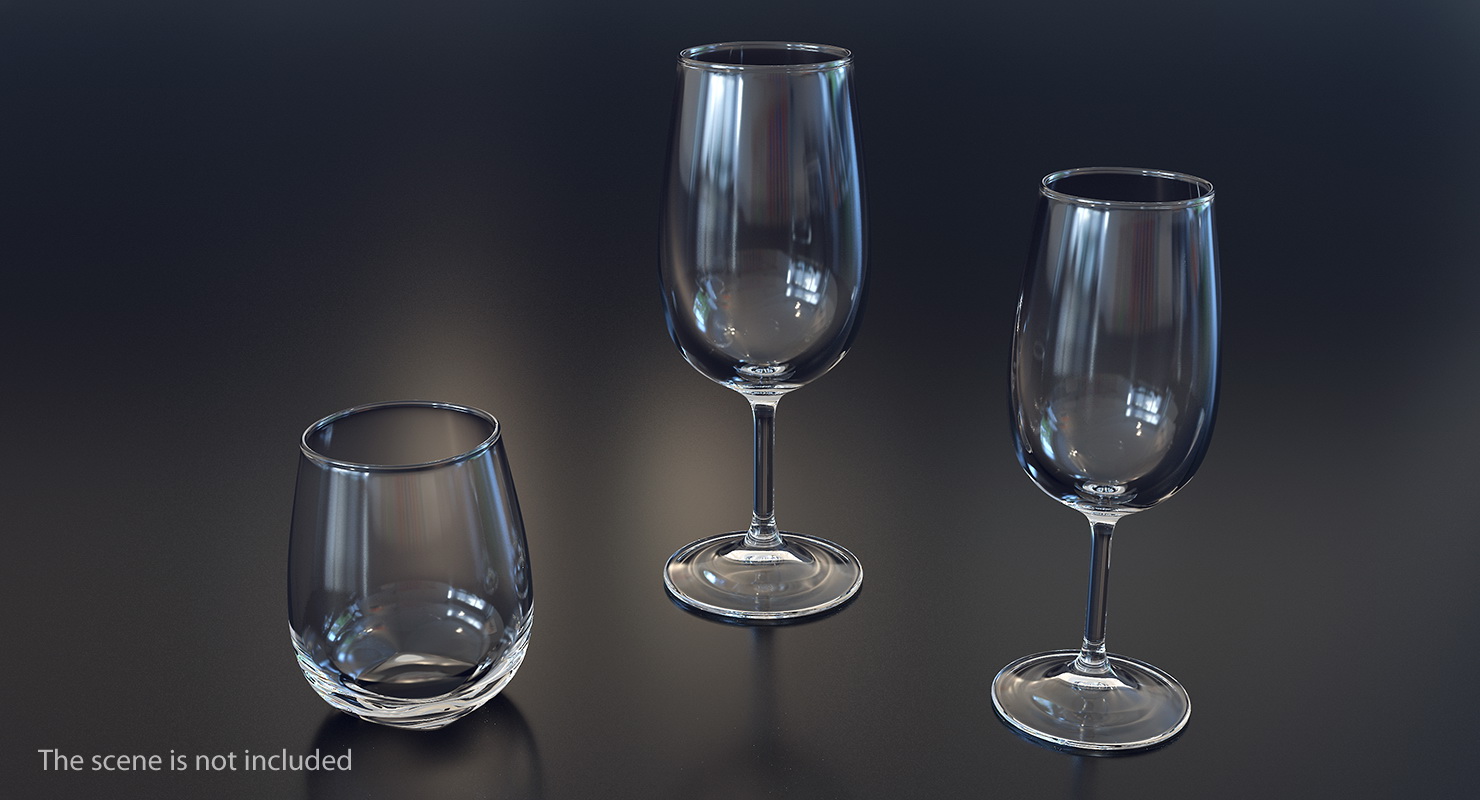 3D model Round Served Table With Drinks