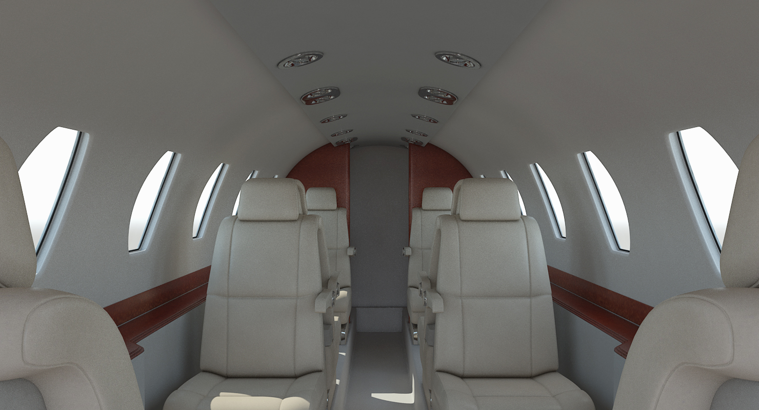 3D Business Jet Interior