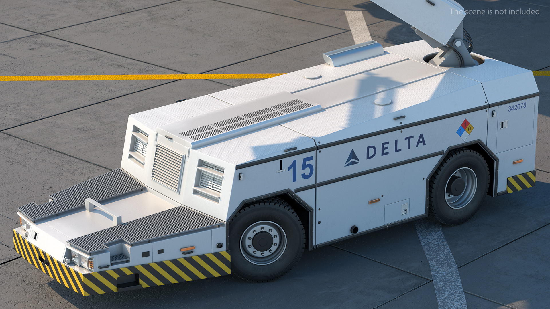 3D model Safeaero 220 Deicing Vehicle Rigged