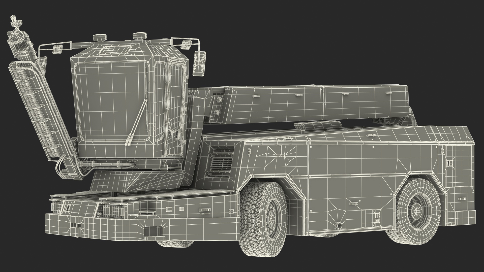 3D model Safeaero 220 Deicing Vehicle Rigged