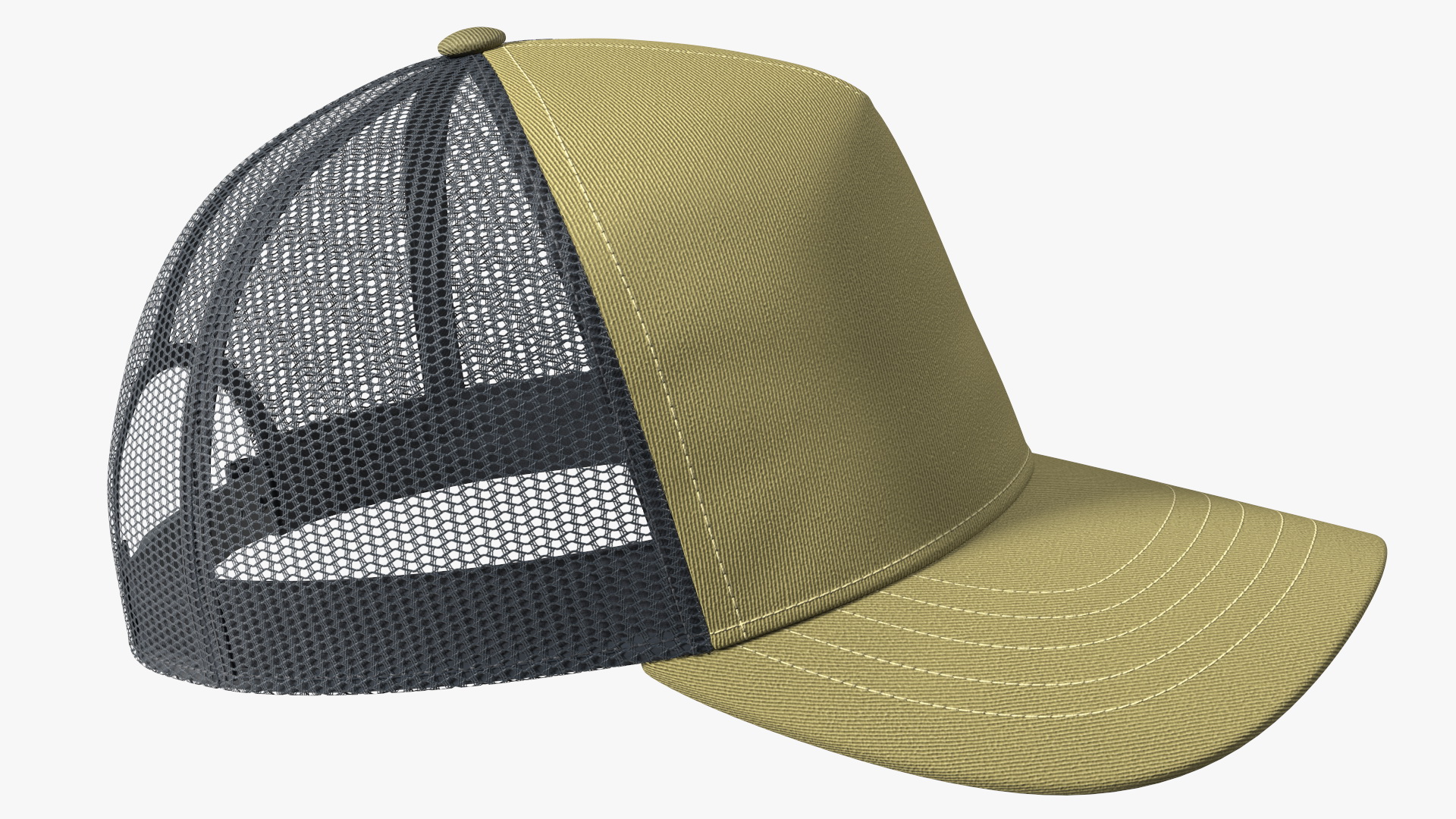 Trucker Cap Olive 3D