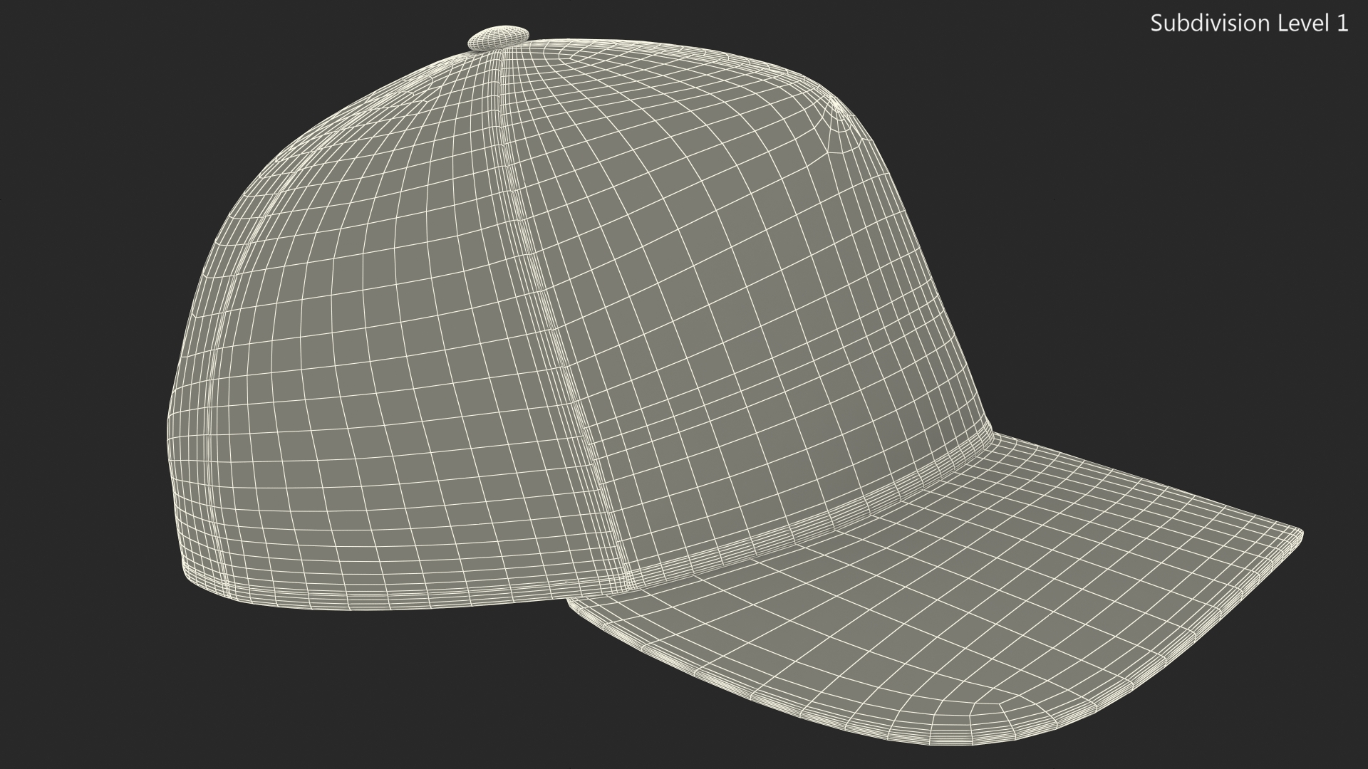 Trucker Cap Olive 3D