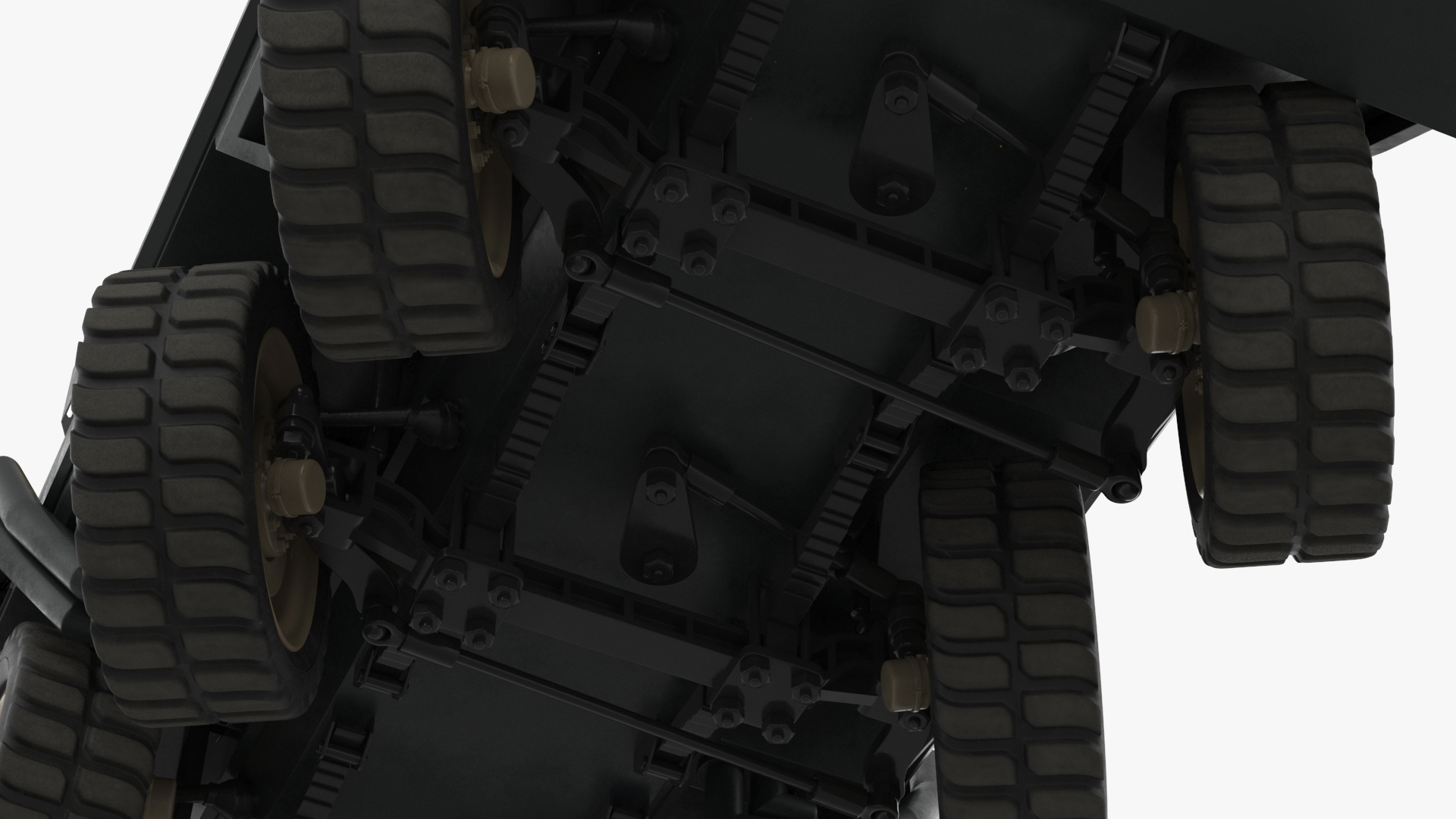 Futuristic Military Rocket Launcher Truck Rigged for Cinema 4D 3D