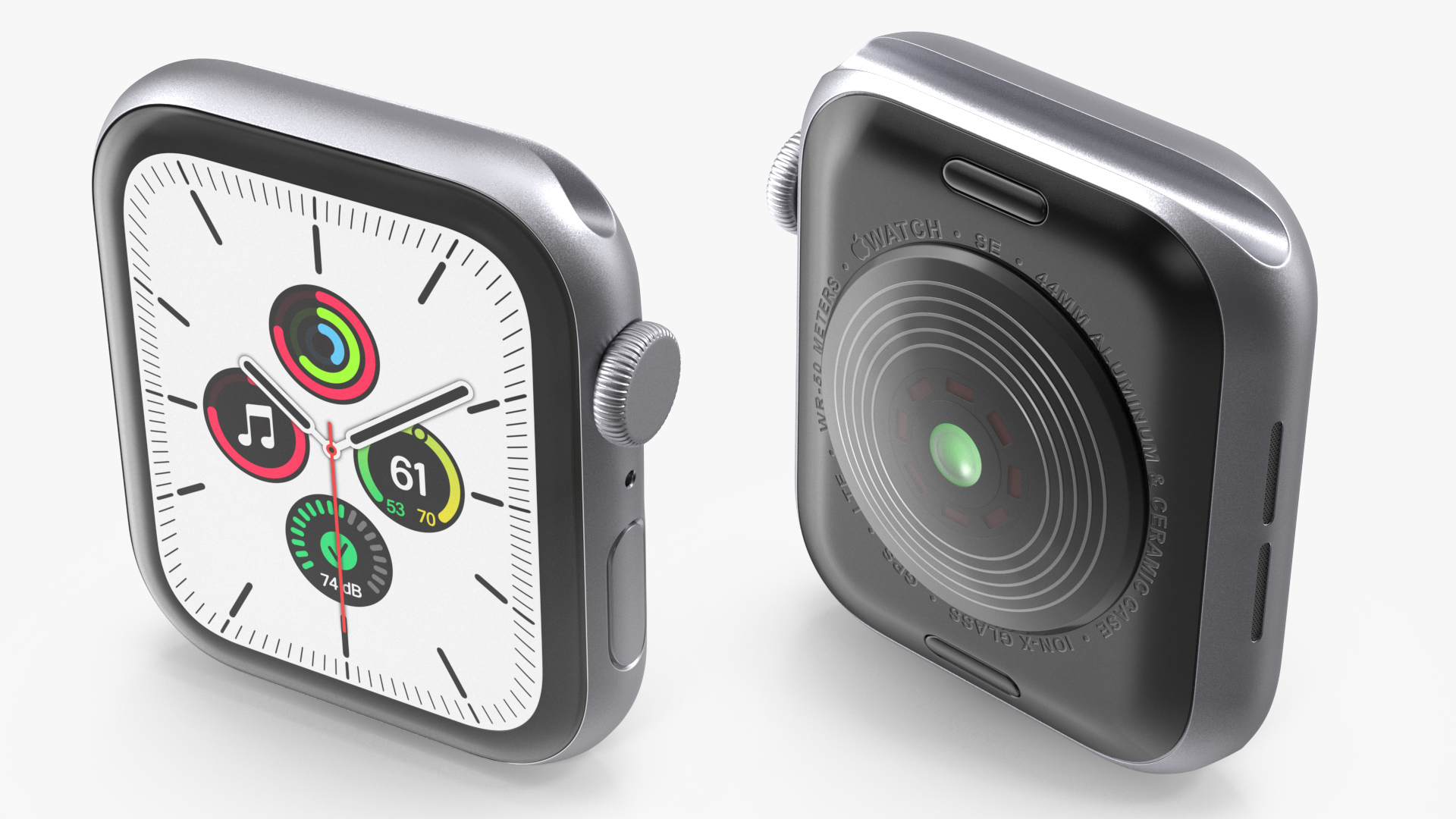 3D Apple Watch SE Silver