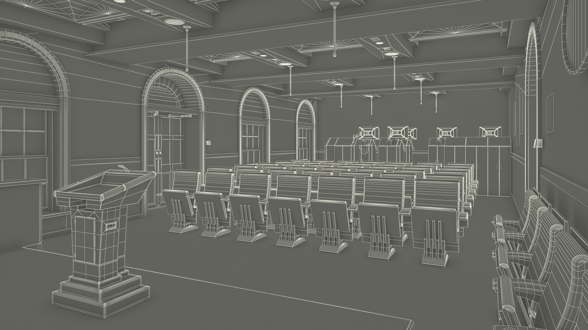 White House Press Room 3D