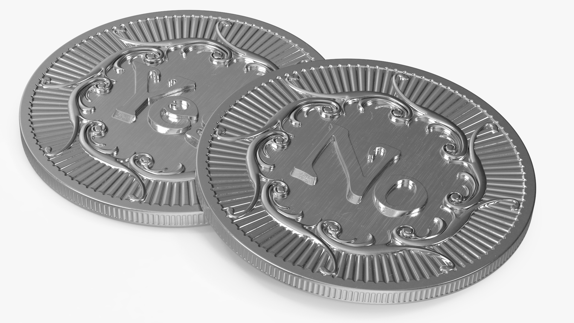 3D Yes or No Decision Maker Coin Silver