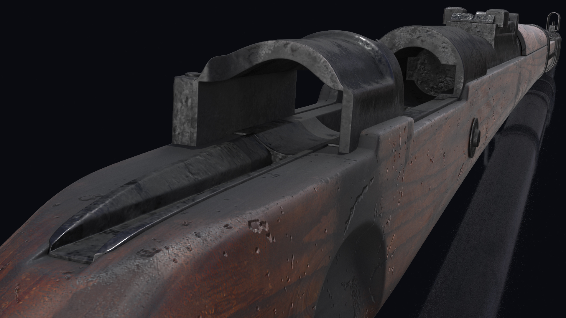 3D model Mauser Karabiner 98 Kurz Sniper Old