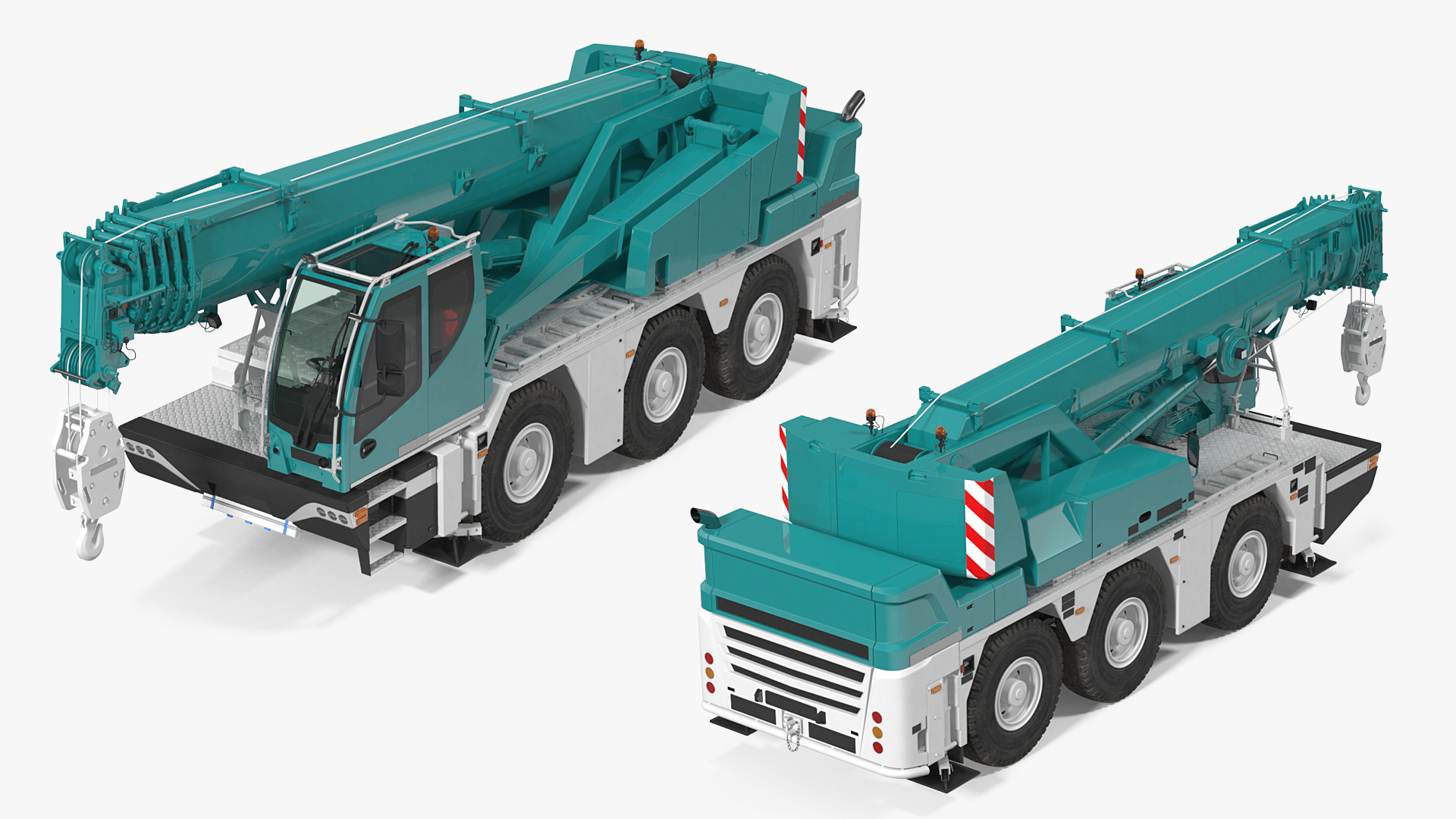 3D Compact Mobile Crane Generic model