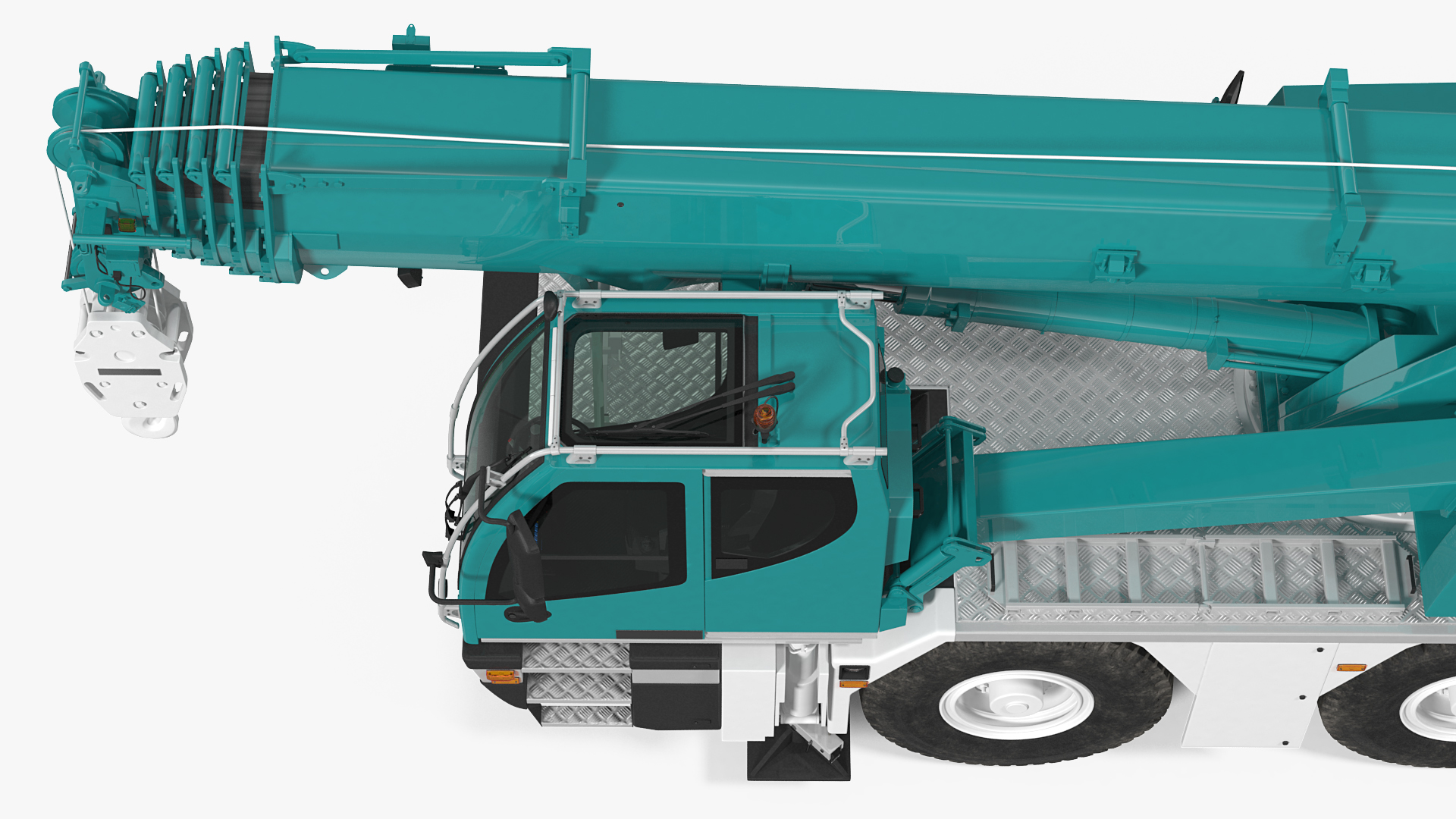 3D Compact Mobile Crane Generic model