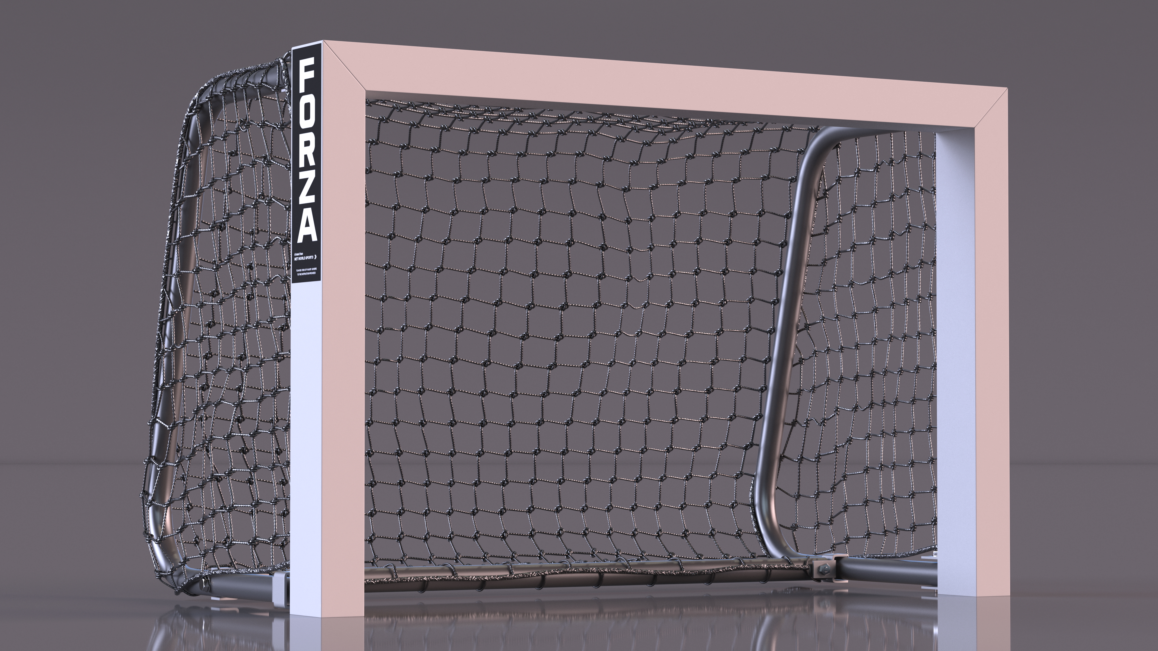 3D model Mini Target Soccer Goal FORZA Black