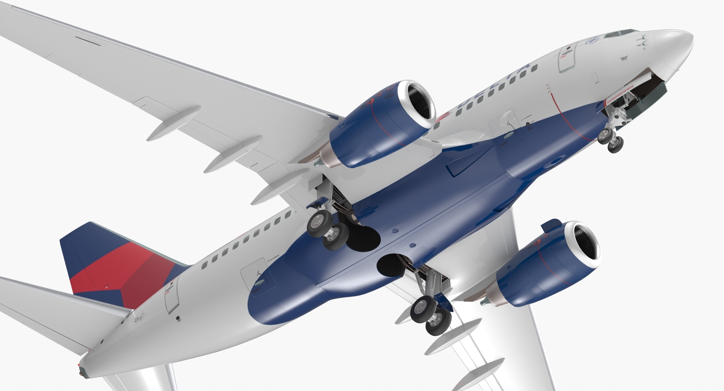 3D model Boeing 737 600 Delta Air Lines