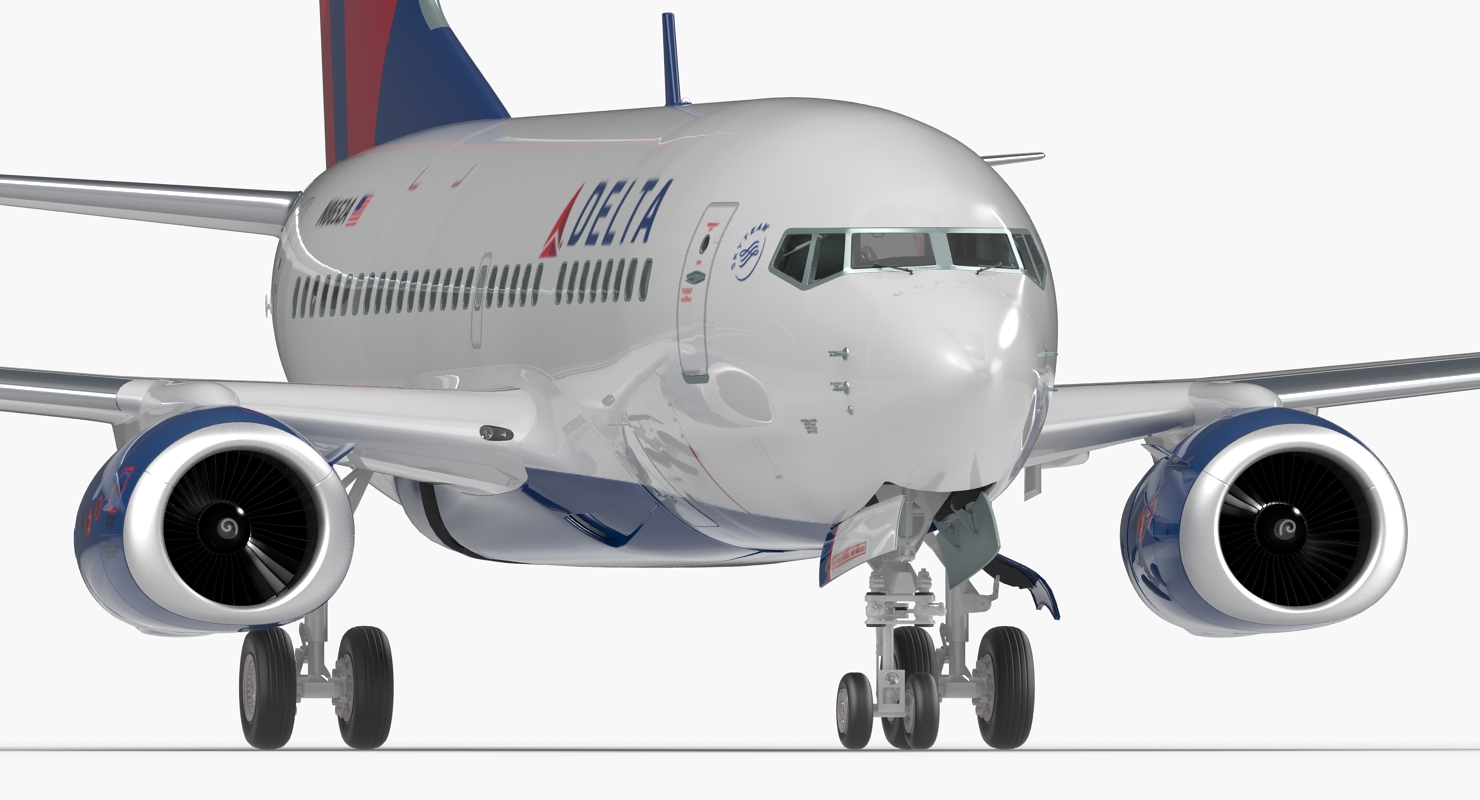 3D model Boeing 737 600 Delta Air Lines