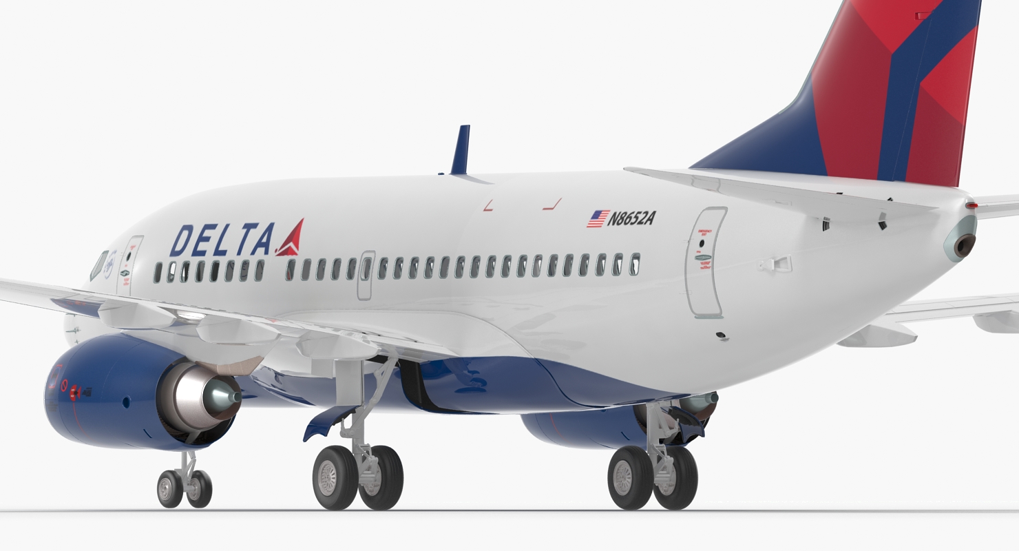 3D model Boeing 737 600 Delta Air Lines