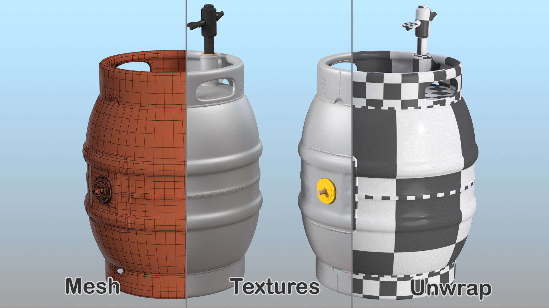 3D Firkin Cask