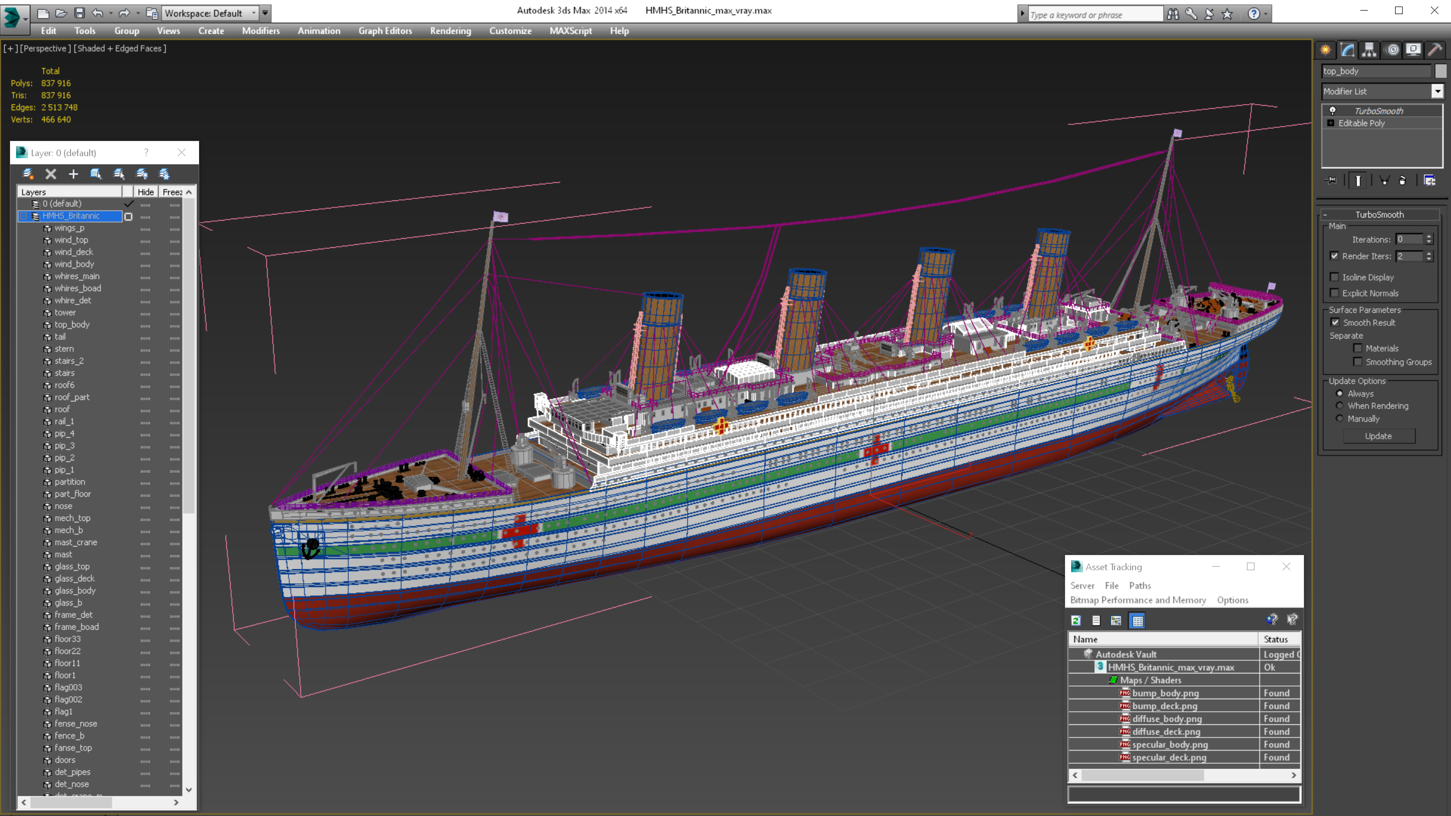 HMHS Britannic 3D model