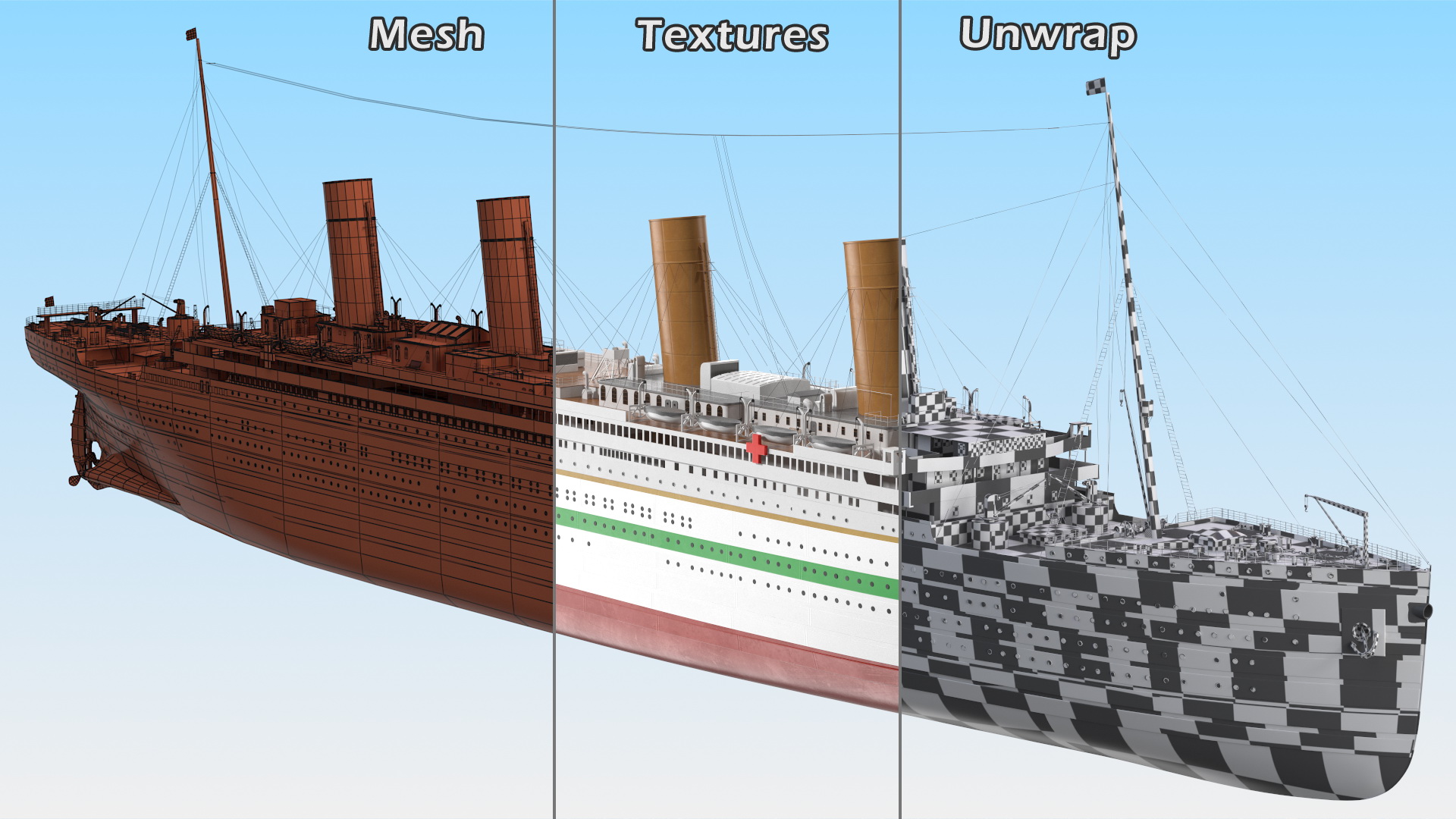 HMHS Britannic 3D model