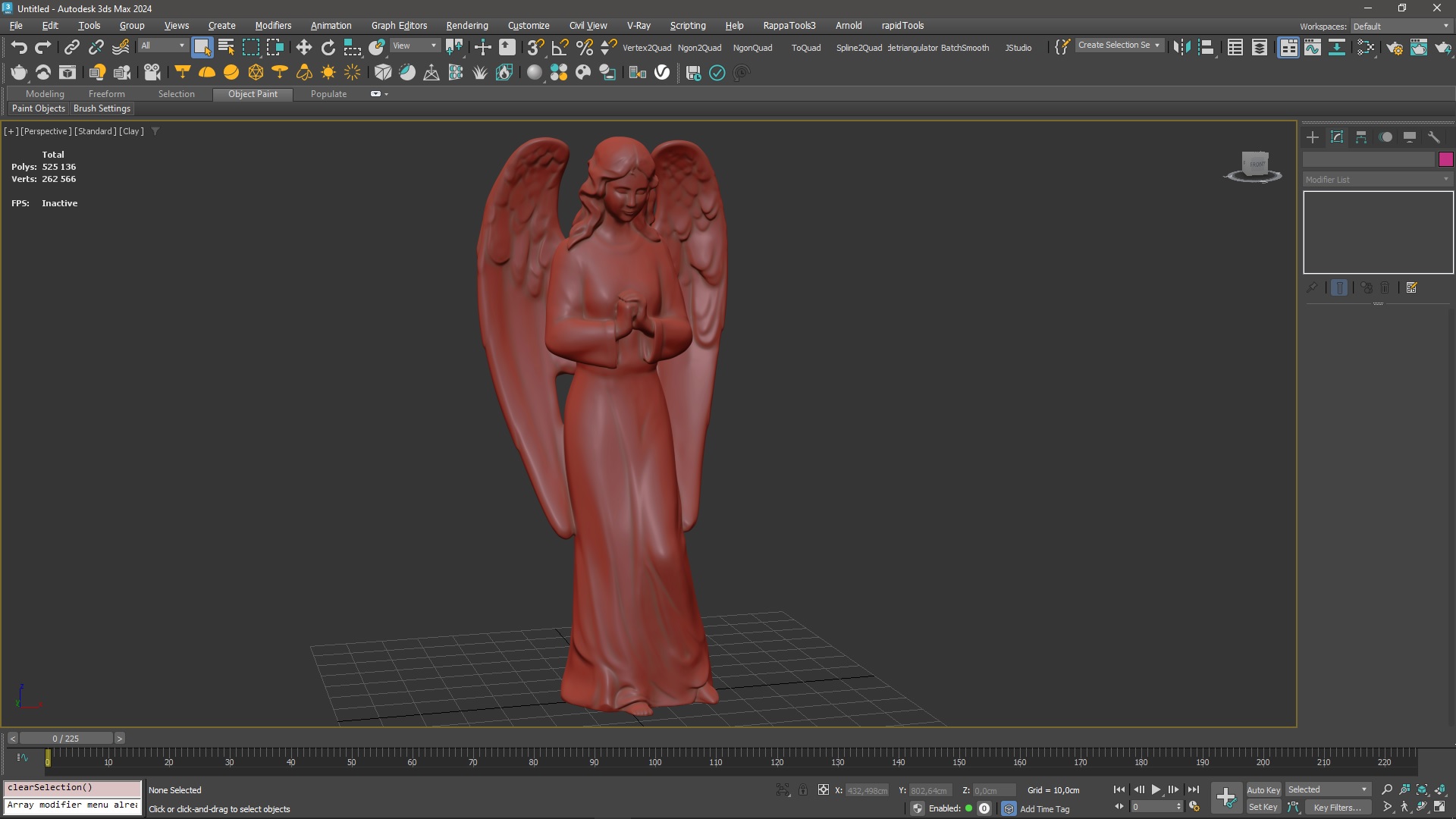 3D model Angel Outdoor Garden Statue for 3D Print