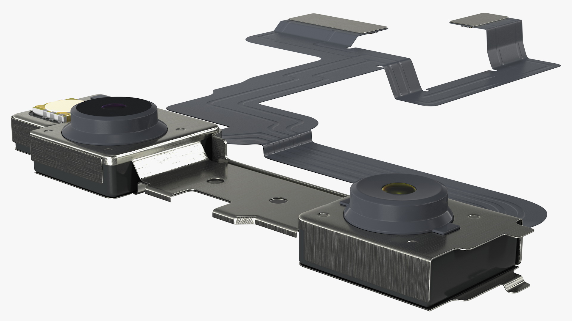 Smartphone Double Front Camera Module 3D