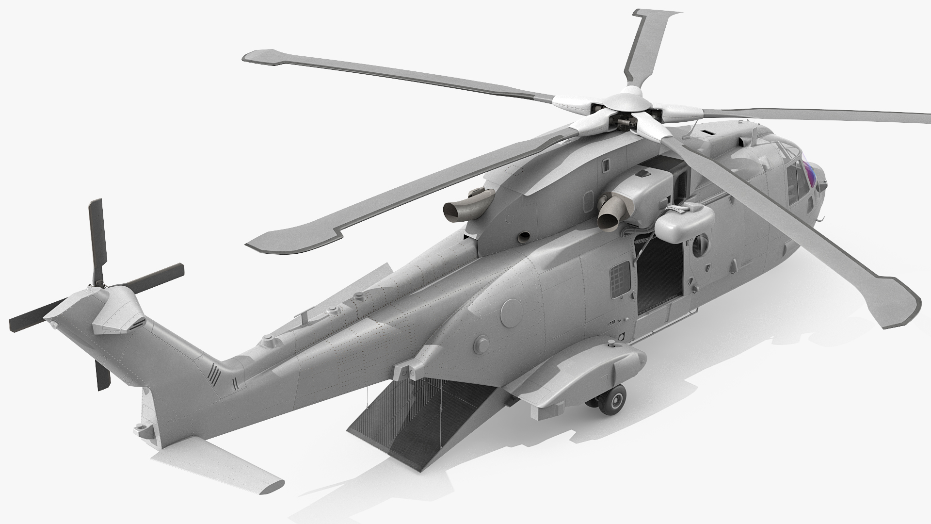 3D model Multipurpose Medium Transport Helicopter