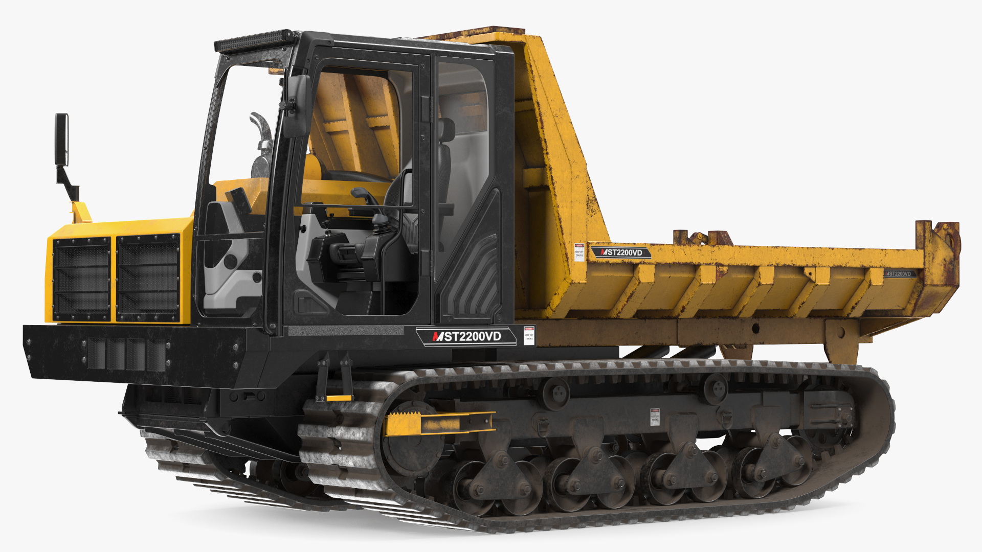 3D Morooka Dumper Dirty Rigged for Cinema 4D