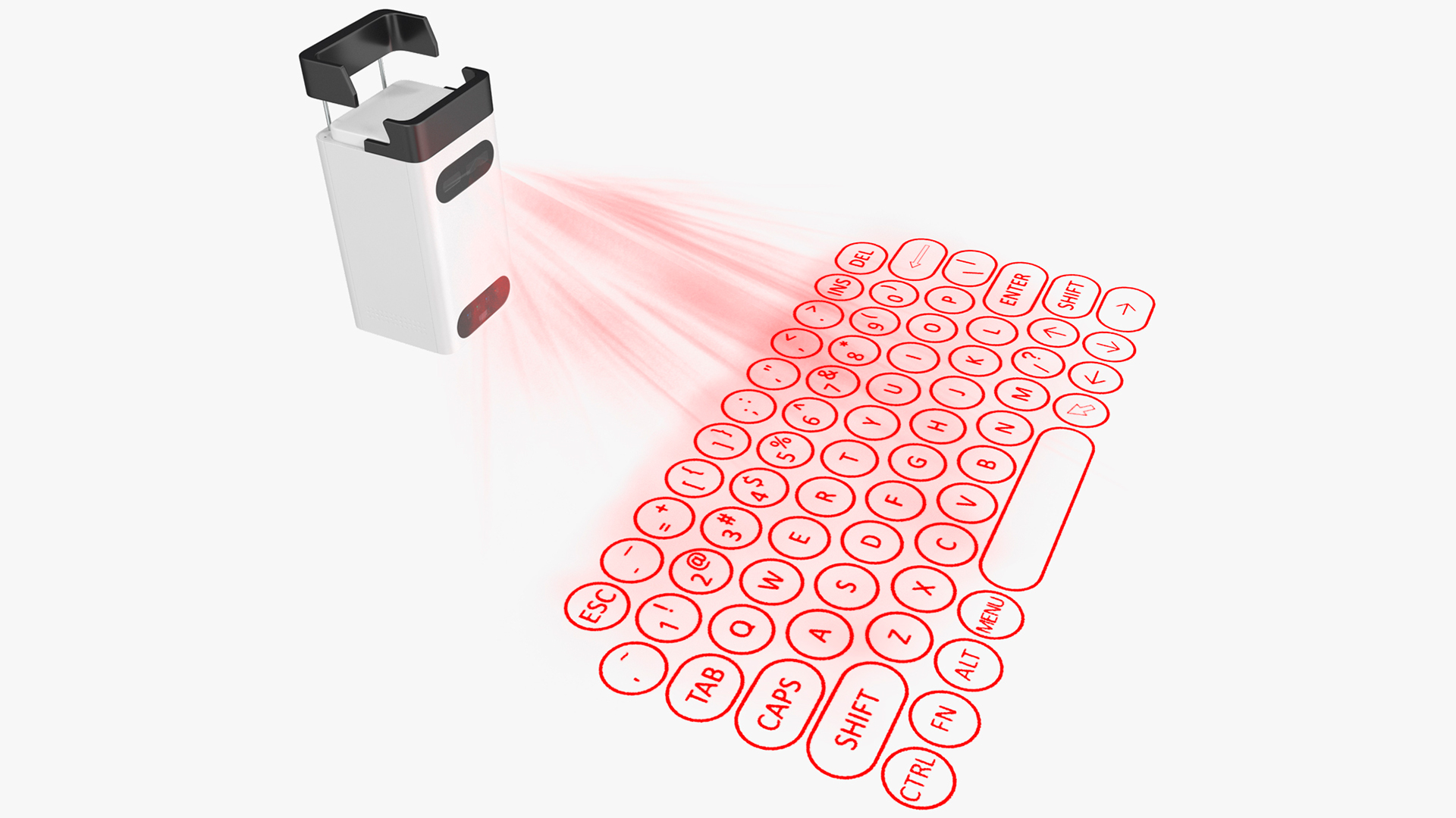 Wireless Laser Projection Virtual Keyboard 3D