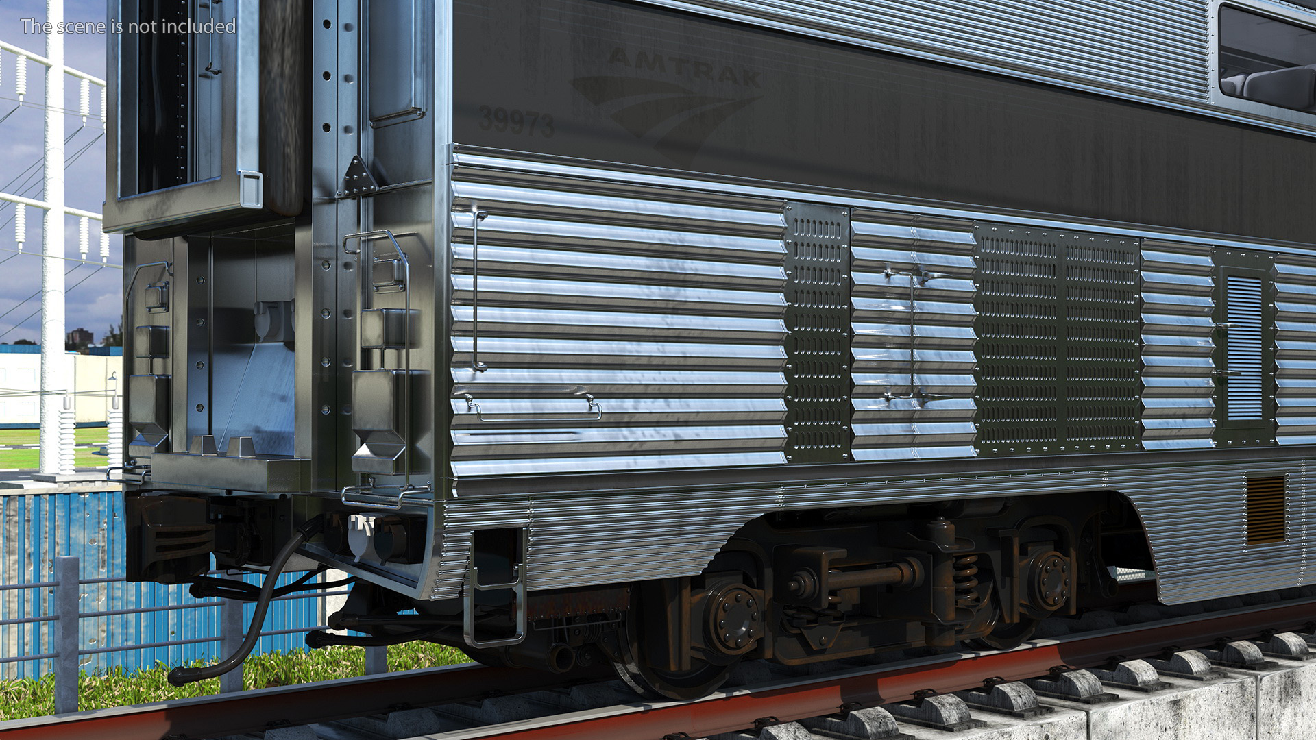 Double Decker Rail Car 3D