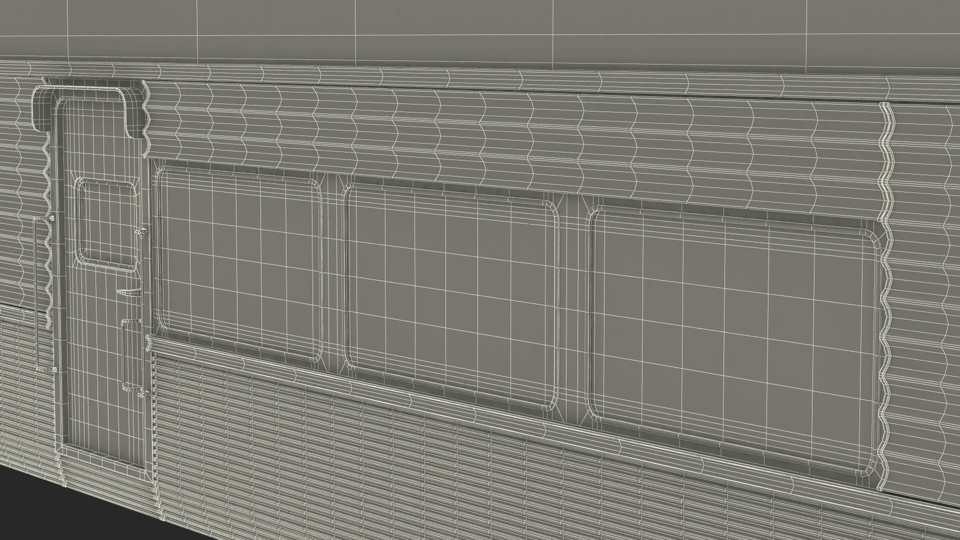 Double Decker Rail Car 3D