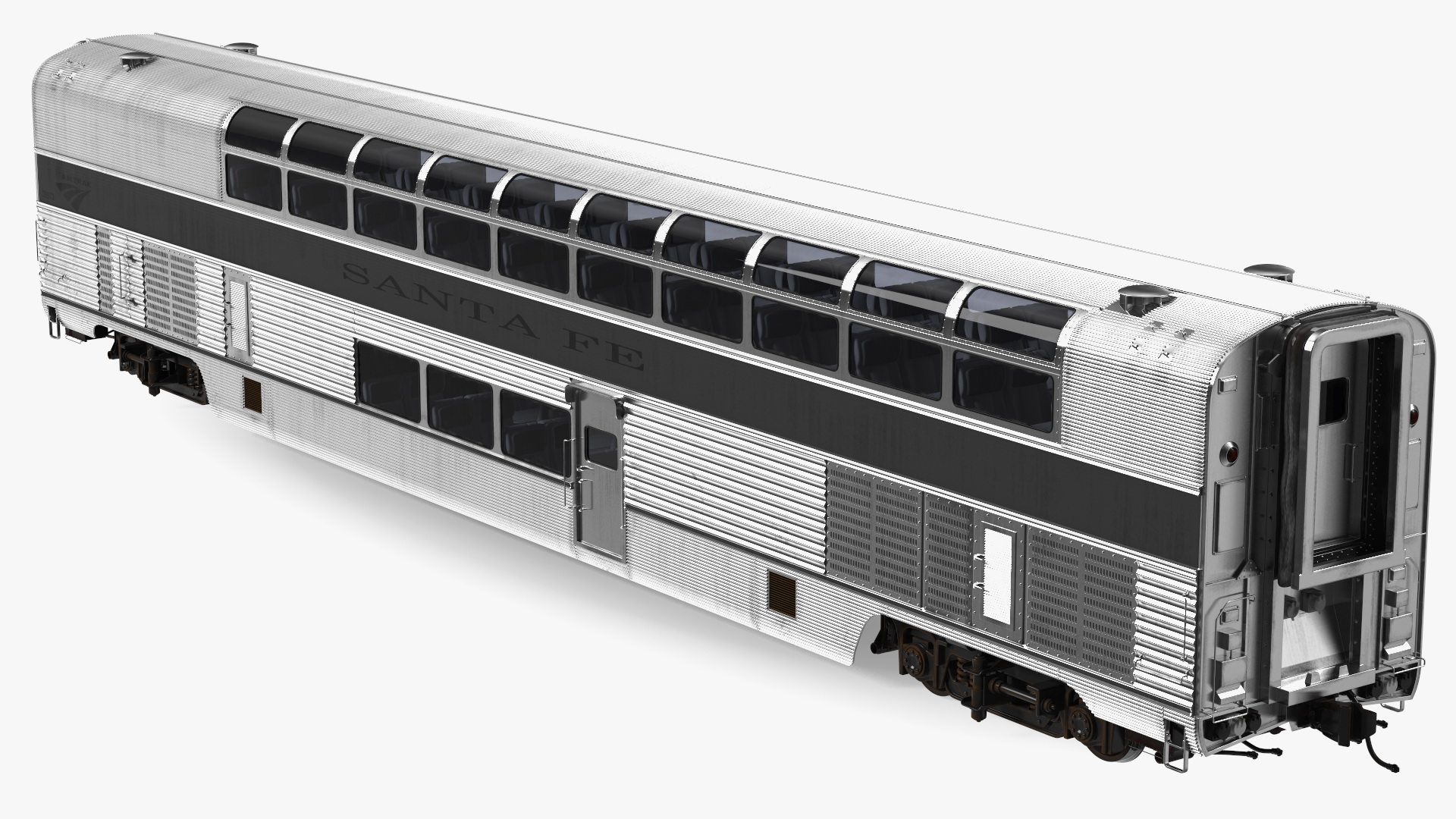 Double Decker Rail Car 3D